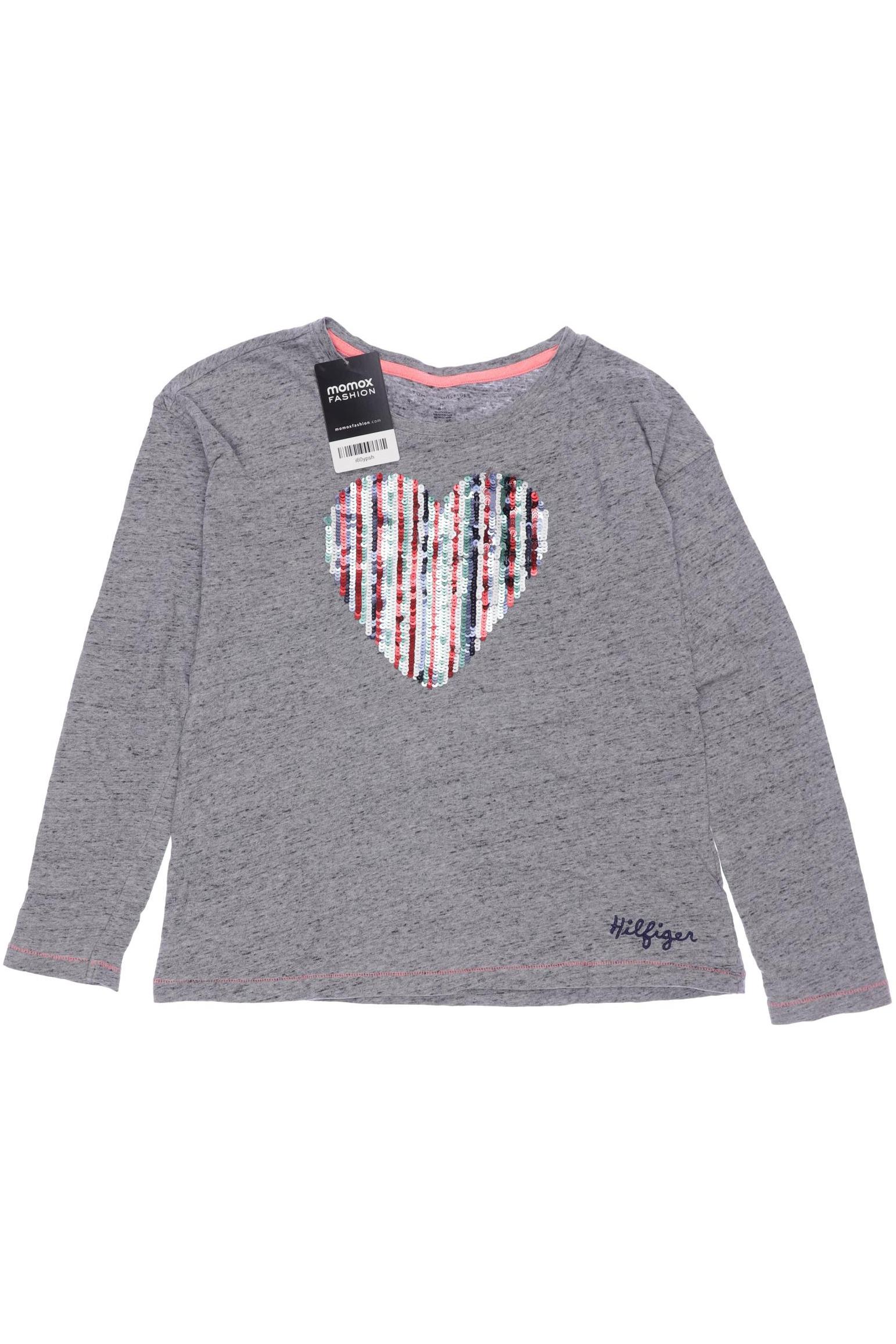 

Tommy Hilfiger Damen Langarmshirt, grau, Gr. 128