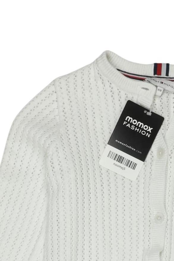 Thumbnail - Tommy Hilfiger Mädchen Strickjacke, weiß, Gr. 128