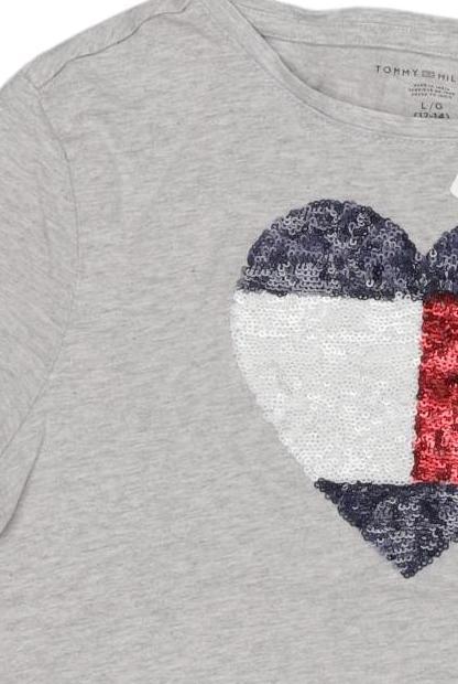 Thumbnail - Tommy Hilfiger Mädchen T-Shirt, grau, Gr. 152