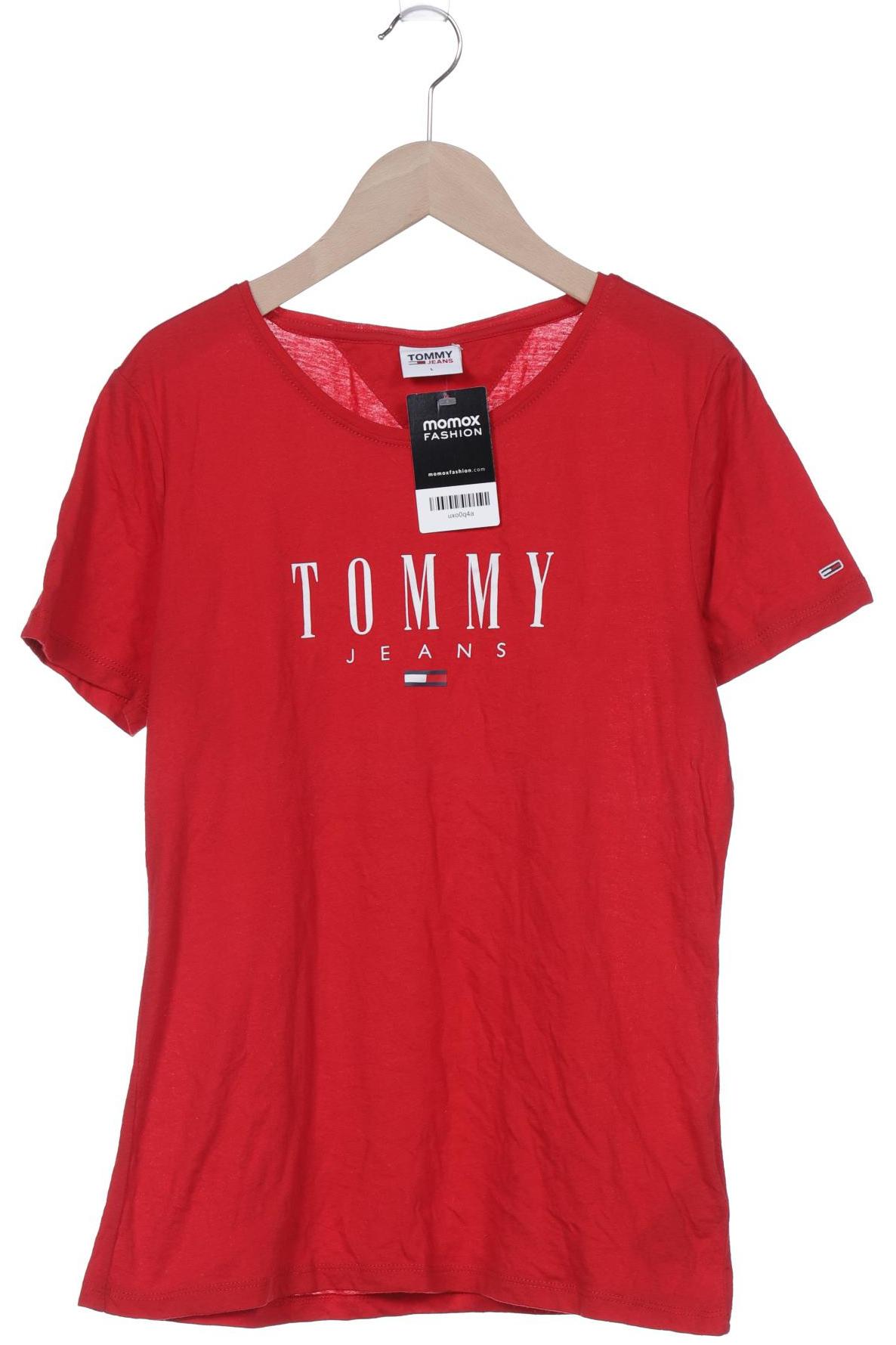 

Tommy Jeans Damen T-Shirt, rot, Gr. 42