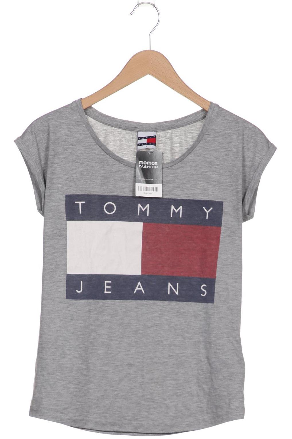 

Tommy Jeans Damen T-Shirt, grau, Gr. 36