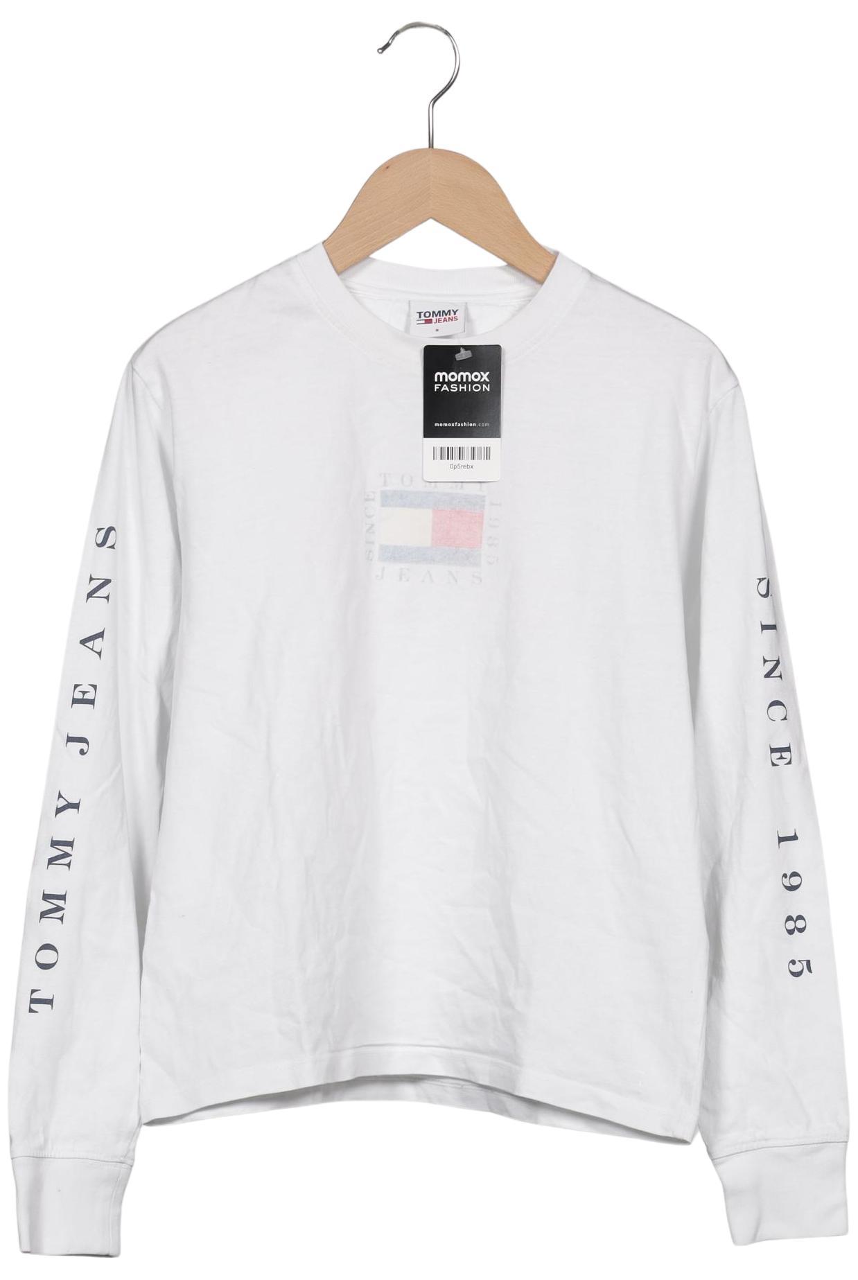 

Tommy Jeans Damen Langarmshirt, weiß, Gr. 36