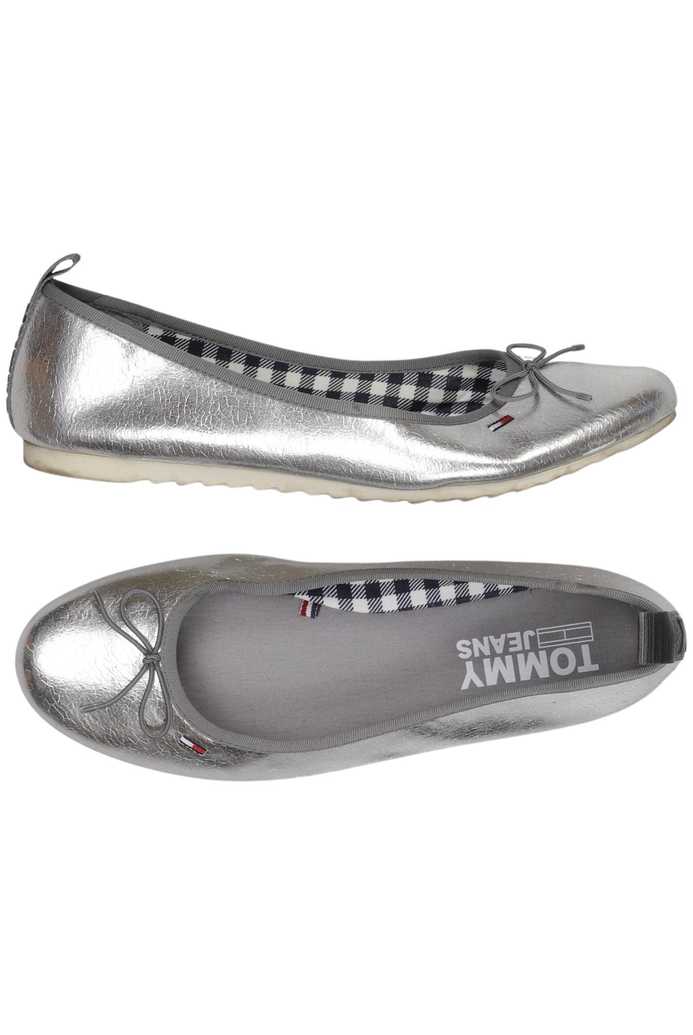 

Tommy Jeans Damen Ballerinas, silber, Gr. 42