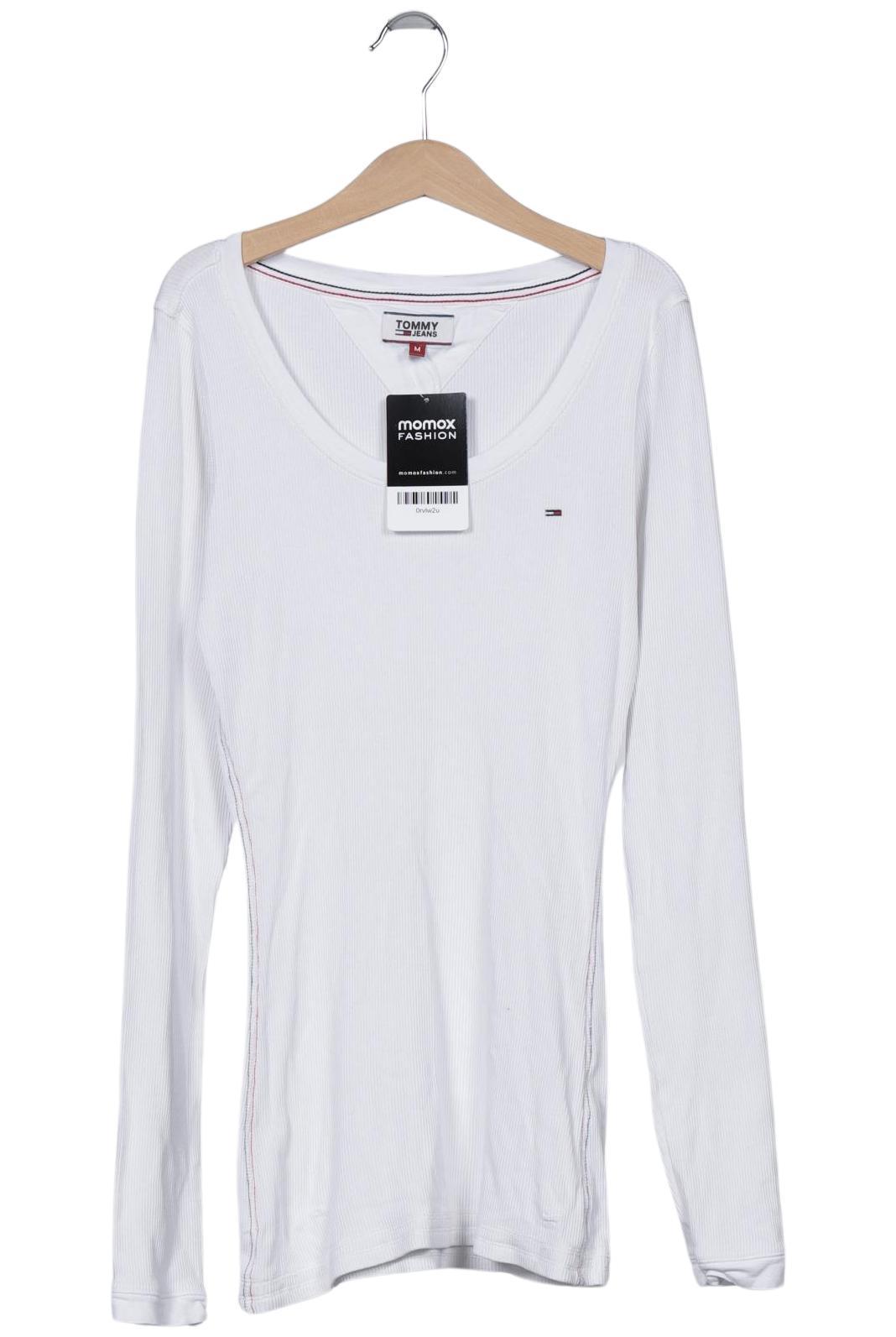 

Tommy Jeans Damen Langarmshirt, weiß, Gr. 38