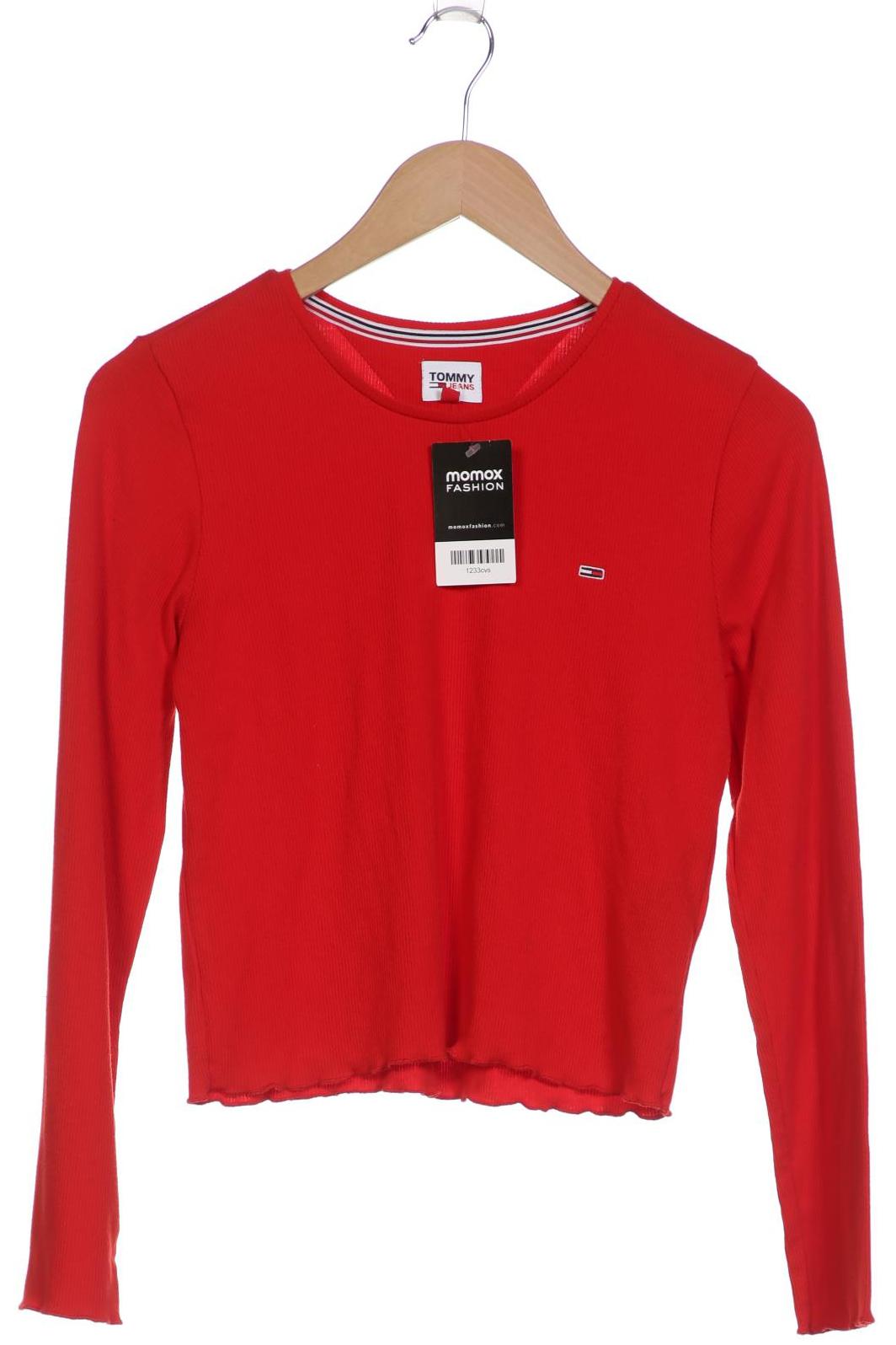 

Tommy Jeans Damen Langarmshirt, rot, Gr. 36