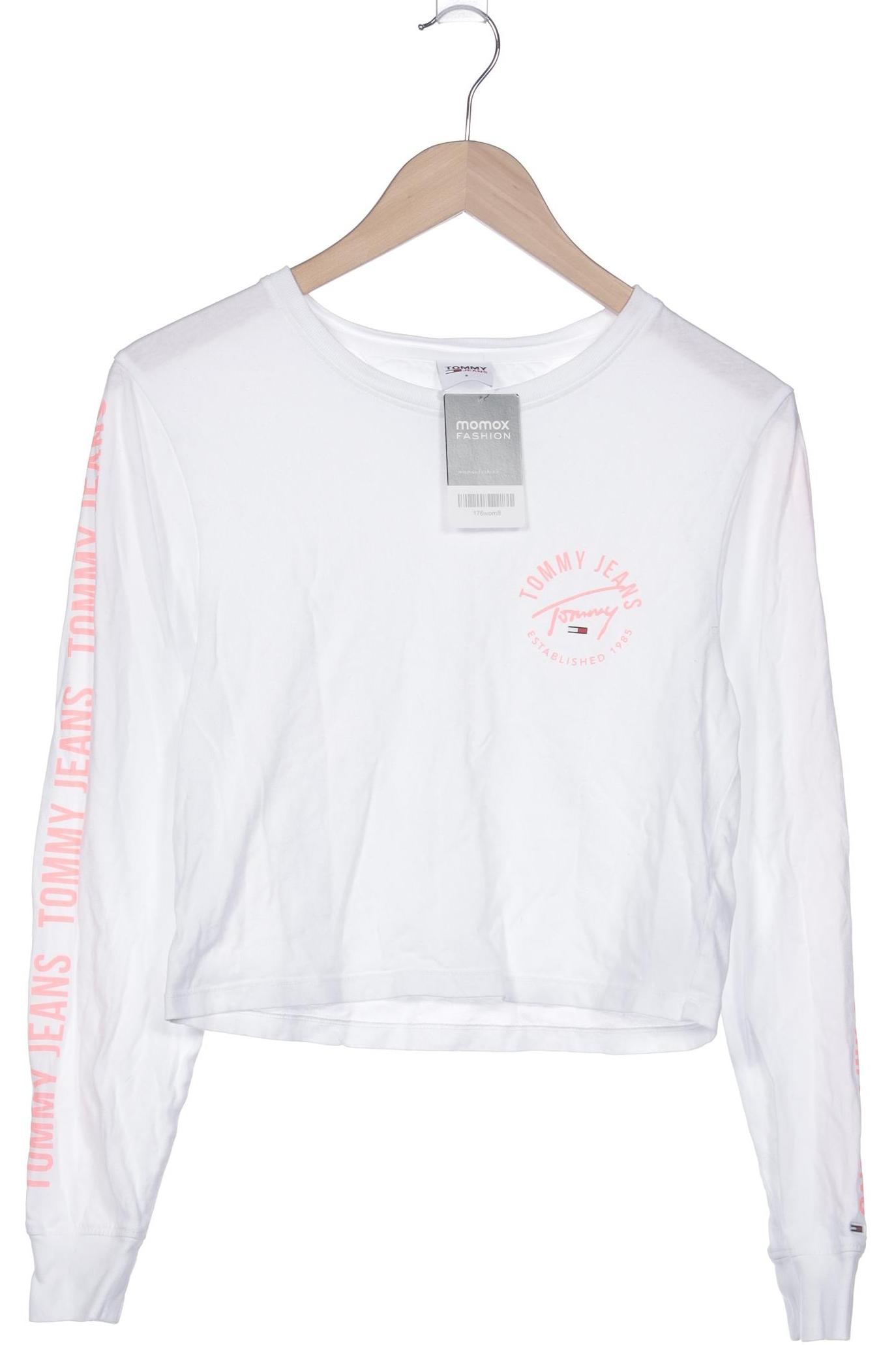 

Tommy Jeans Damen Langarmshirt, weiß, Gr. 36