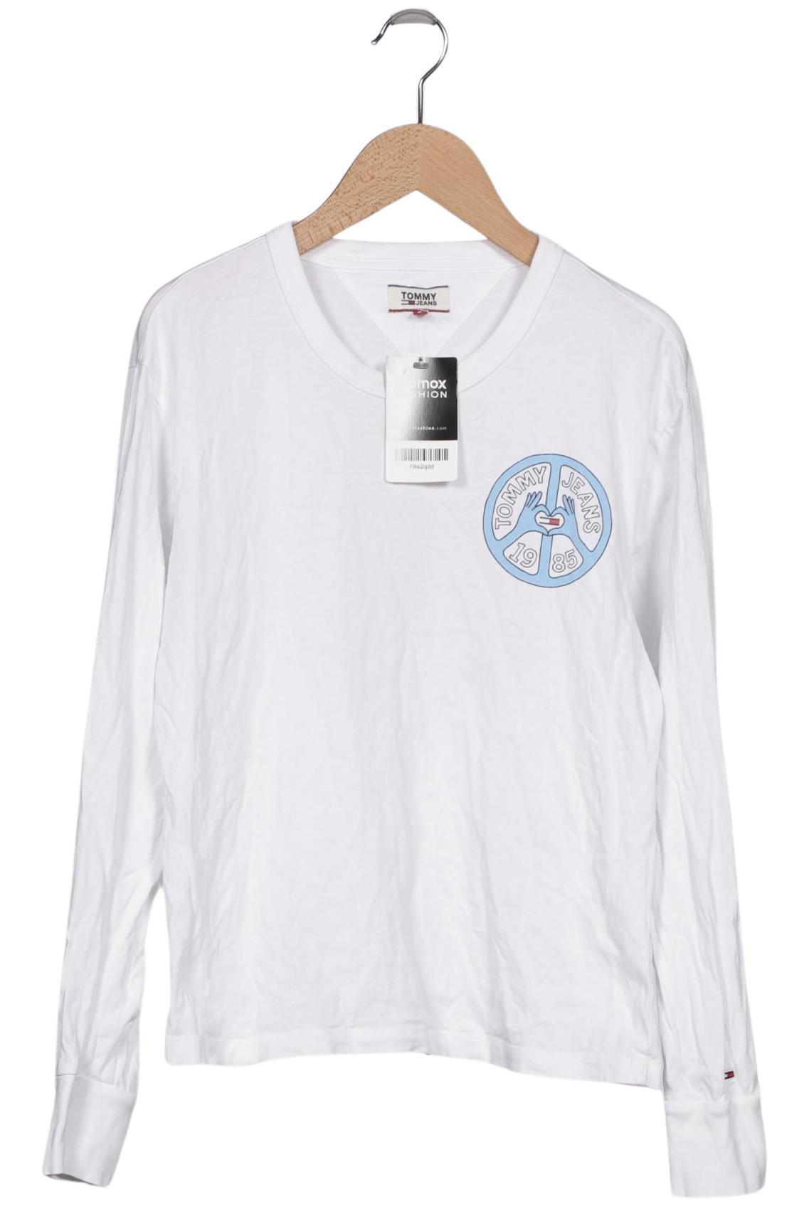 

Tommy Jeans Damen Langarmshirt, weiß, Gr. 36