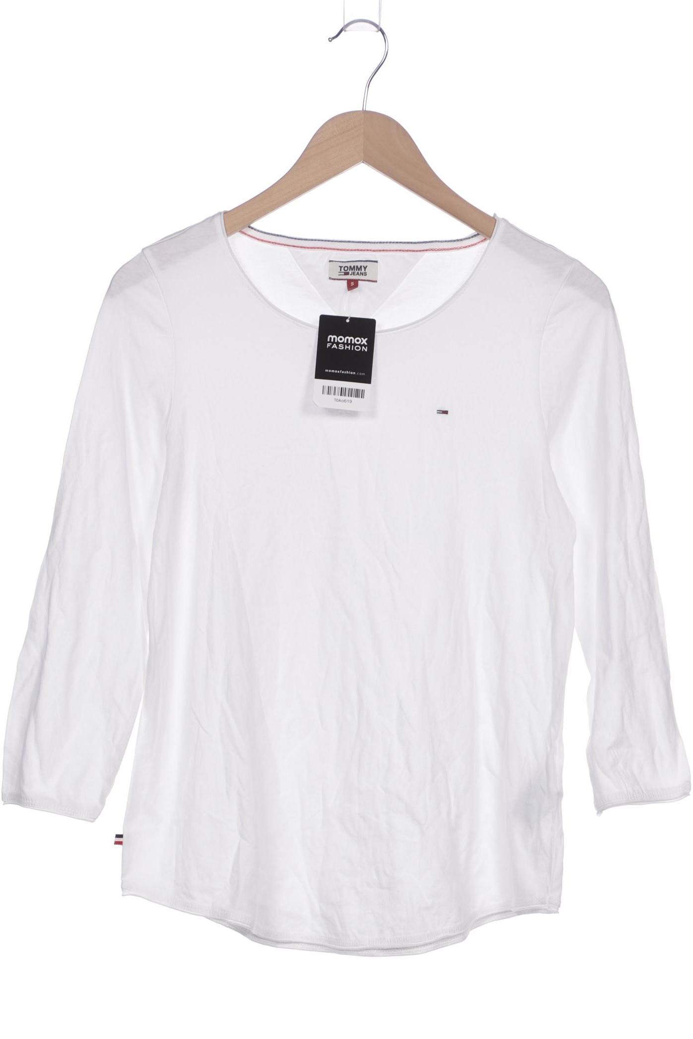 

Tommy Jeans Damen Langarmshirt, weiß, Gr. 36