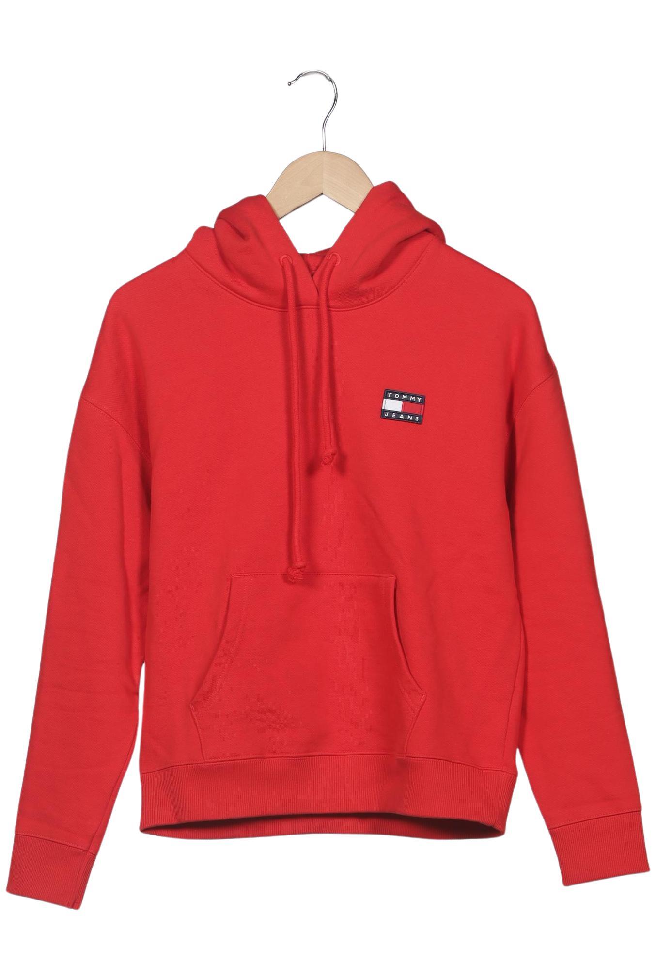 

Tommy Jeans Damen Kapuzenpullover, rot, Gr. 36