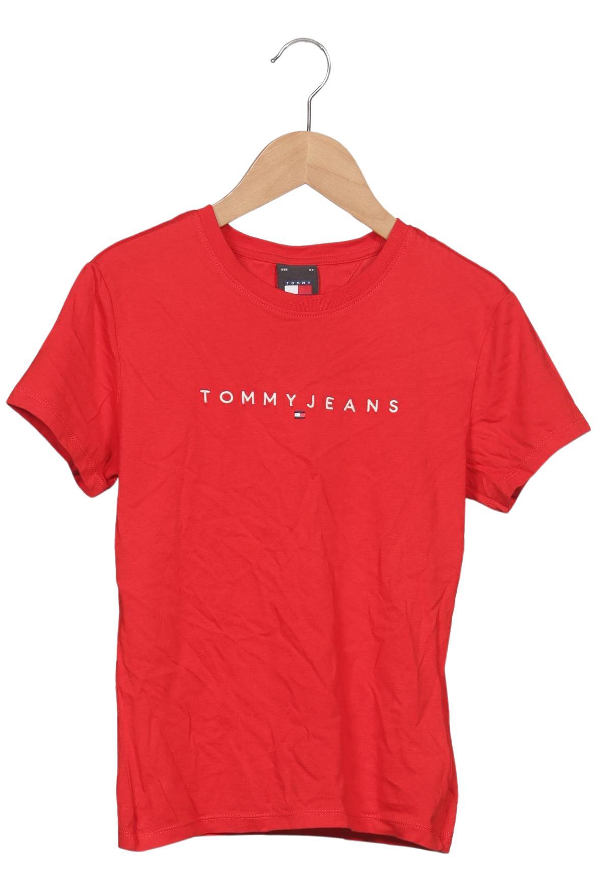 

Tommy Jeans Damen T-Shirt, rot, Gr. 36