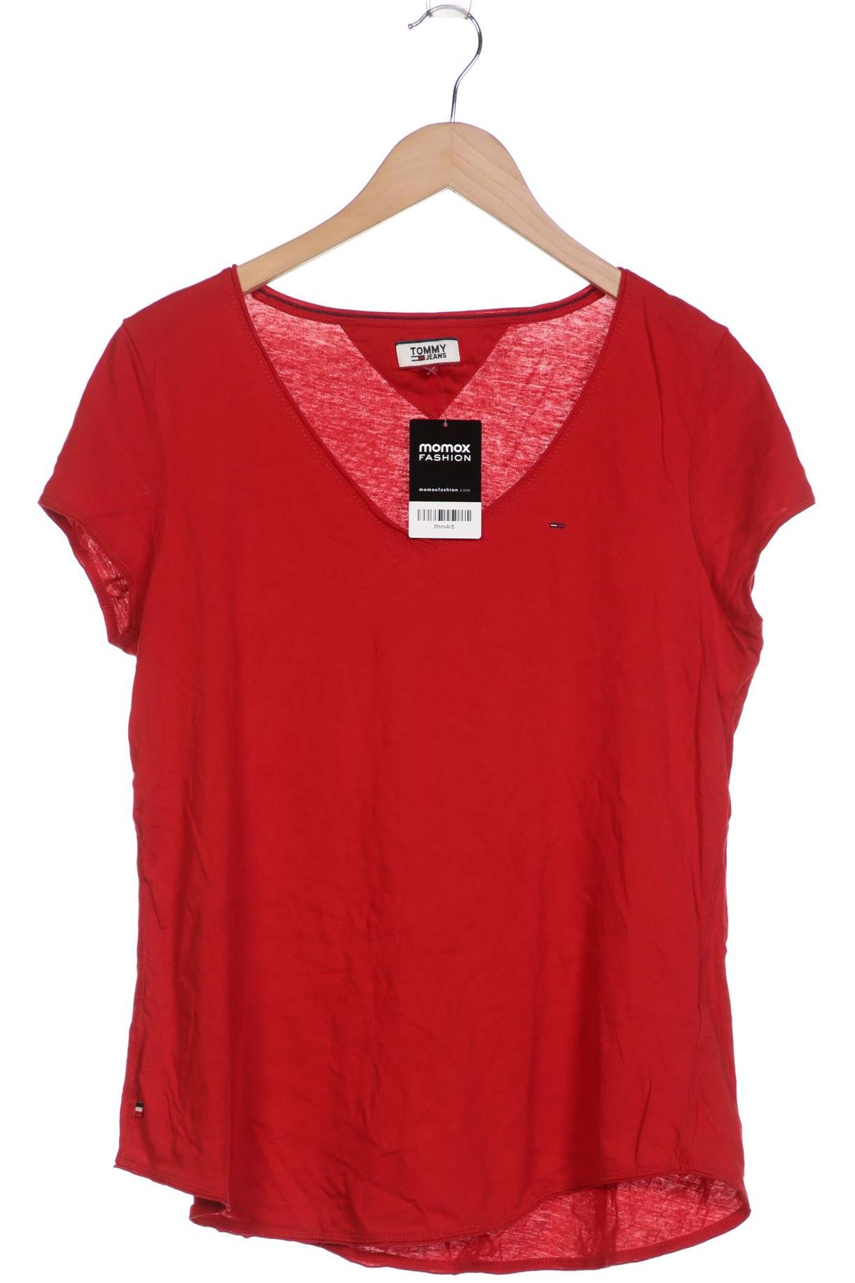 

Tommy Jeans Damen T-Shirt, rot, Gr. 42