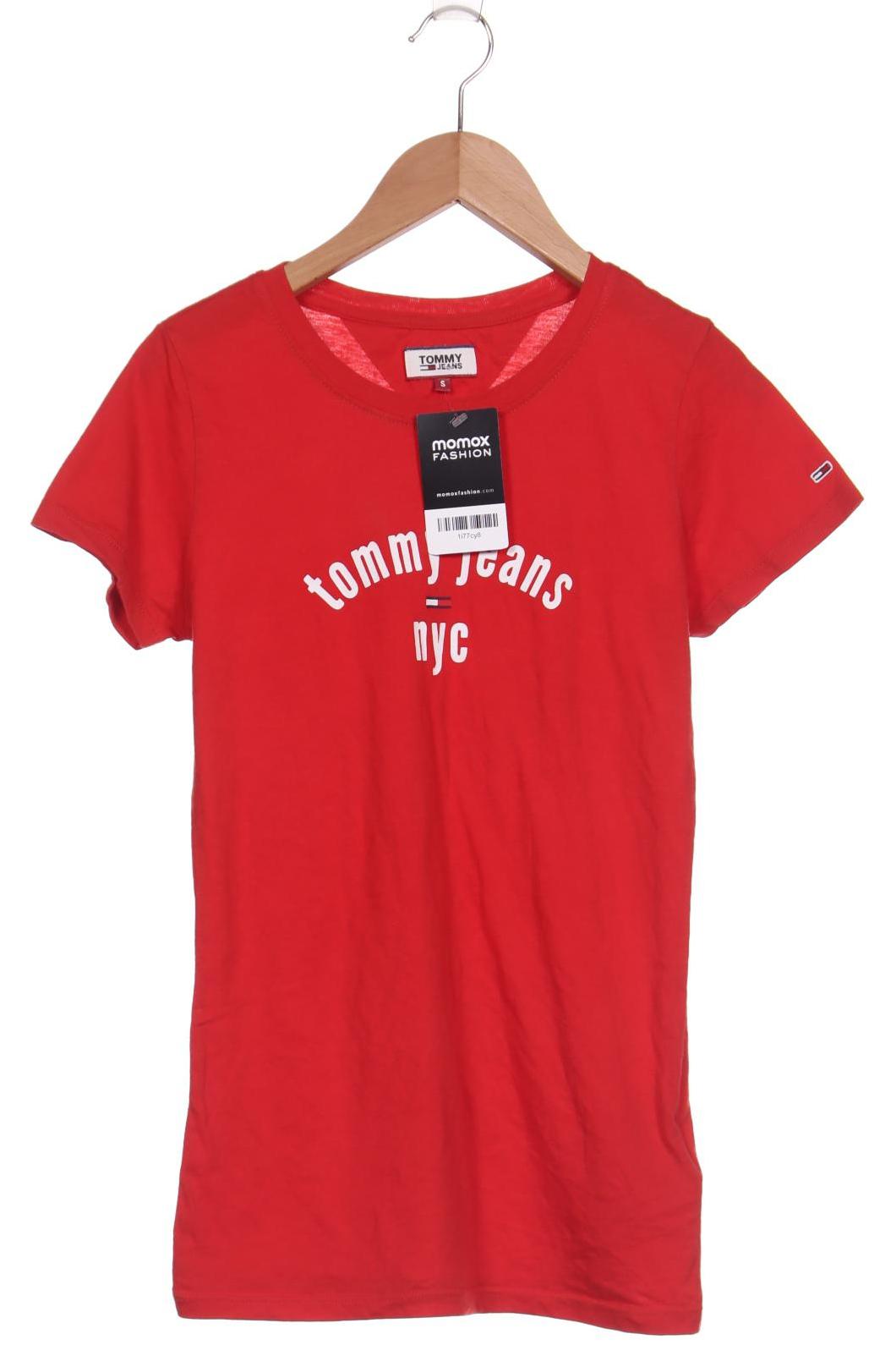 

Tommy Jeans Damen T-Shirt, rot, Gr. 36