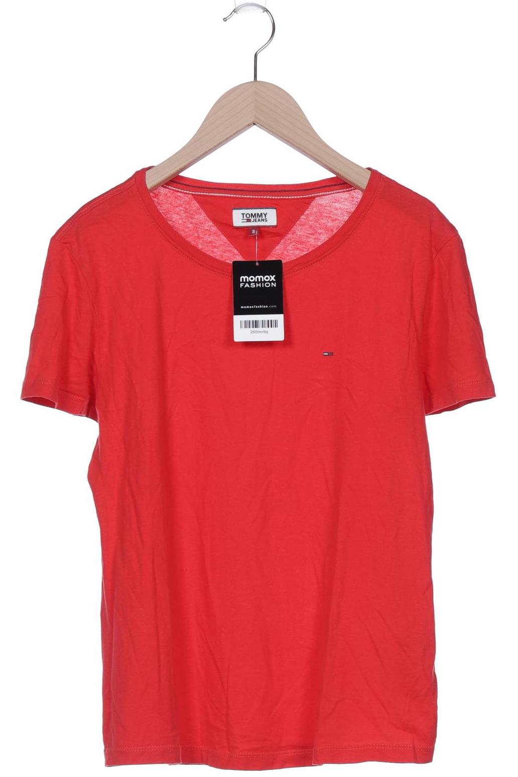 

Tommy Jeans Damen T-Shirt, rot, Gr. 36