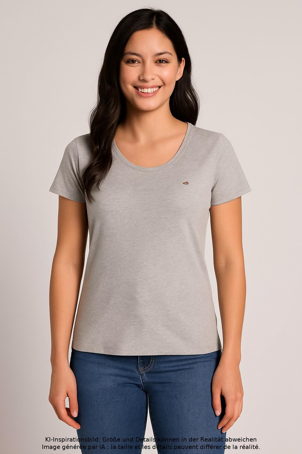 

Tommy Jeans Damen T-Shirt, grau, Gr. 36