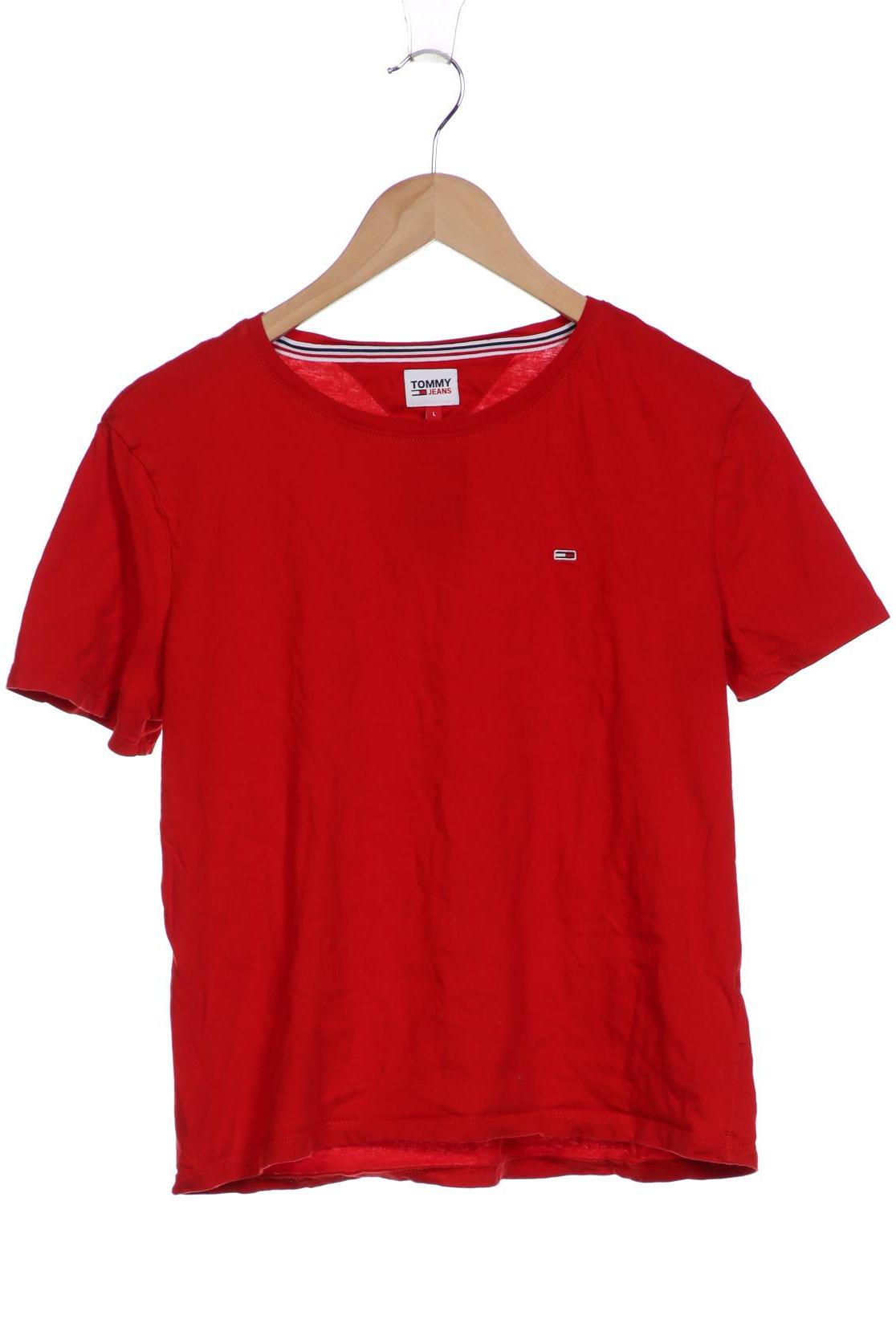 

Tommy Jeans Damen T-Shirt, rot, Gr. 42
