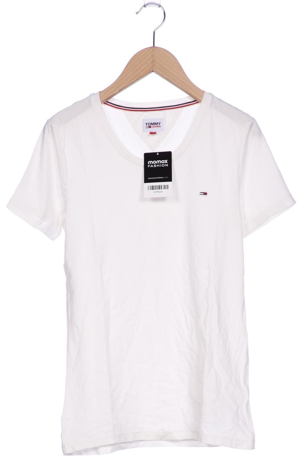 

Tommy Jeans Damen T-Shirt, cremeweiß, Gr. 36