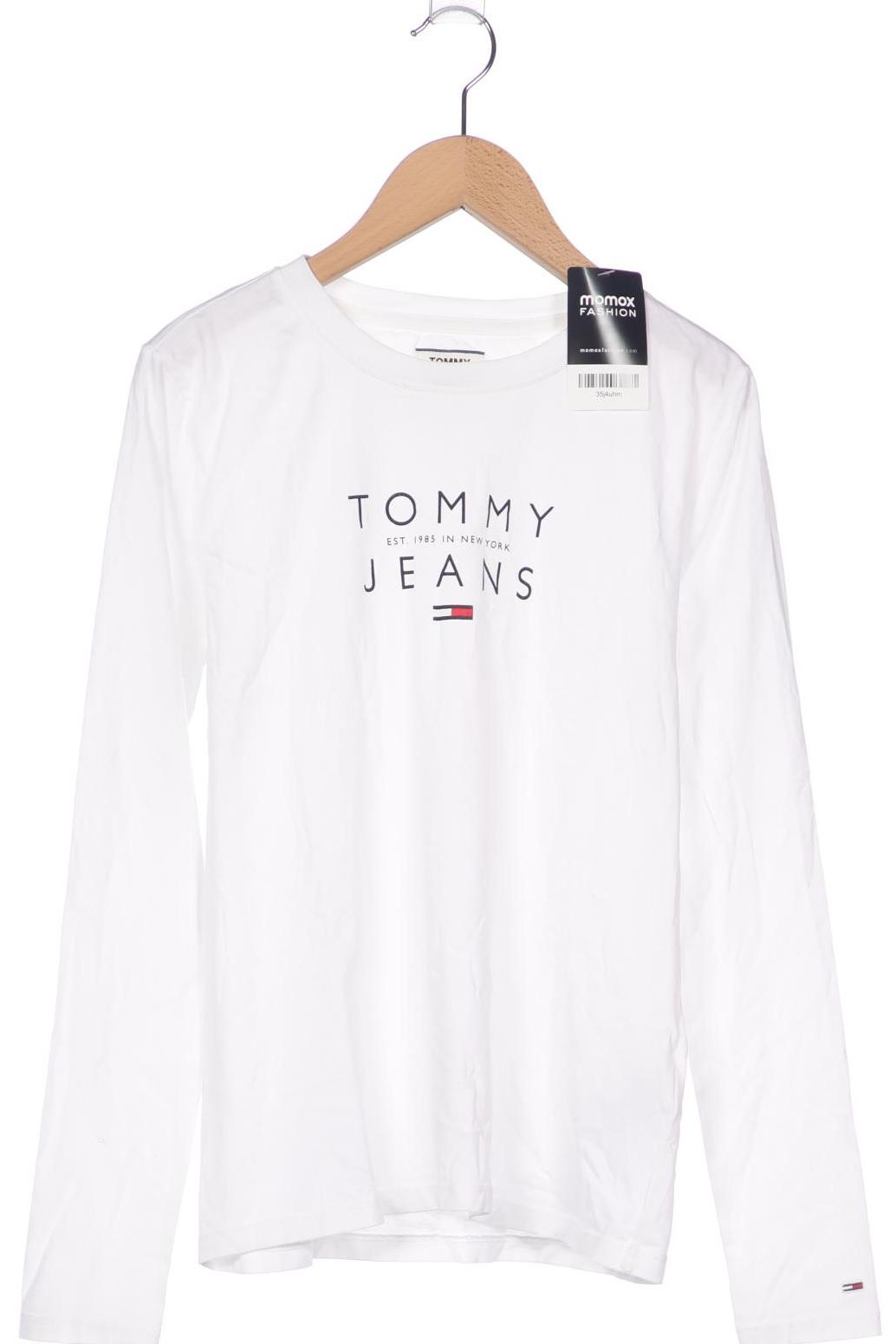 

Tommy Jeans Damen Langarmshirt, weiß, Gr. 34