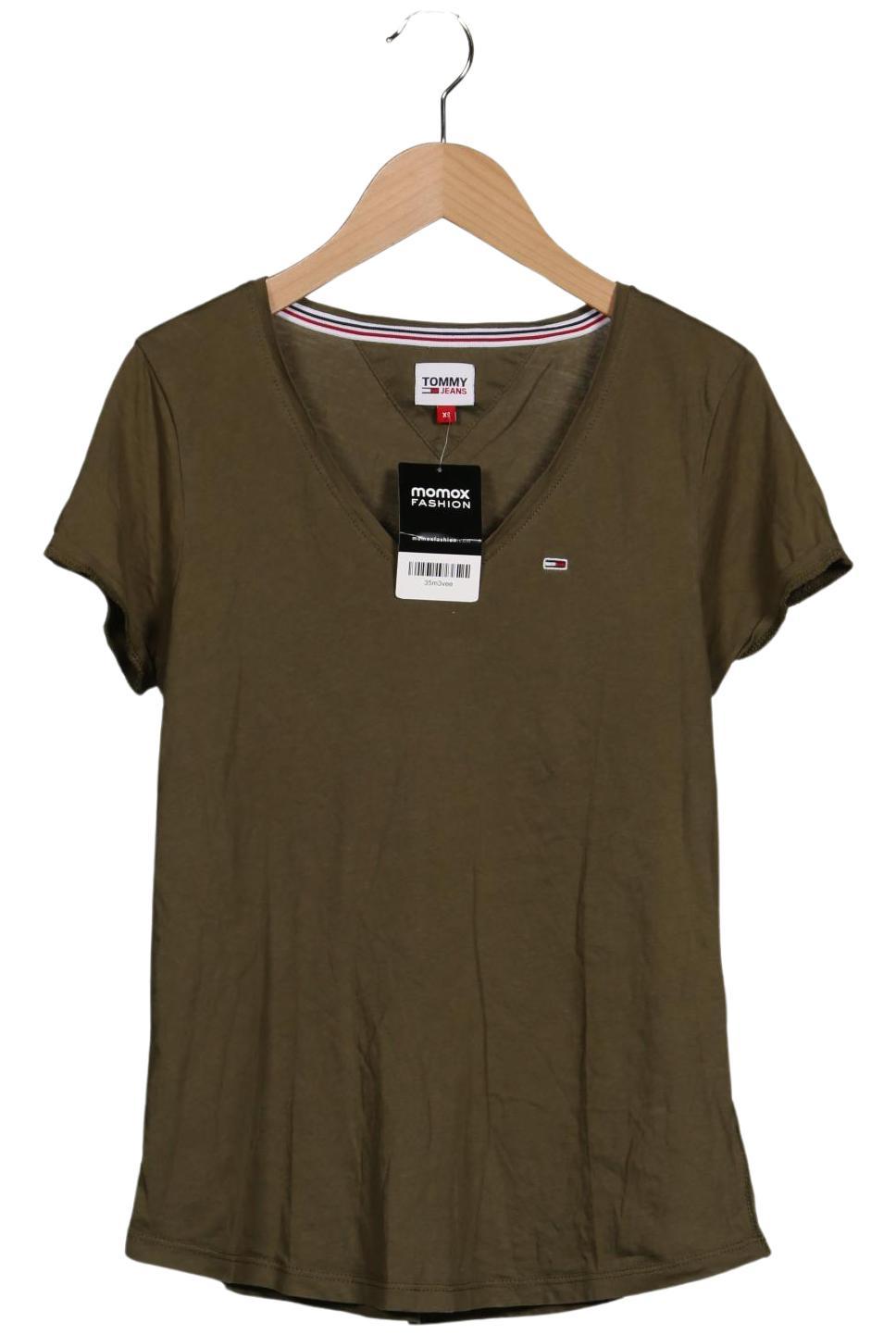 

Tommy Jeans Damen T-Shirt, grün, Gr. 34