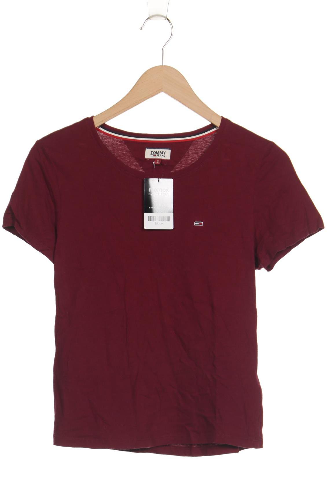 

Tommy Jeans Damen T-Shirt, bordeaux, Gr. 36