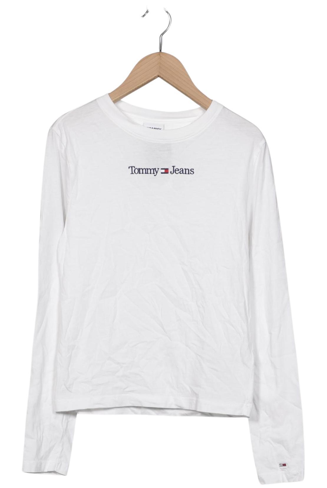 

Tommy Jeans Damen Langarmshirt, weiß, Gr. 38