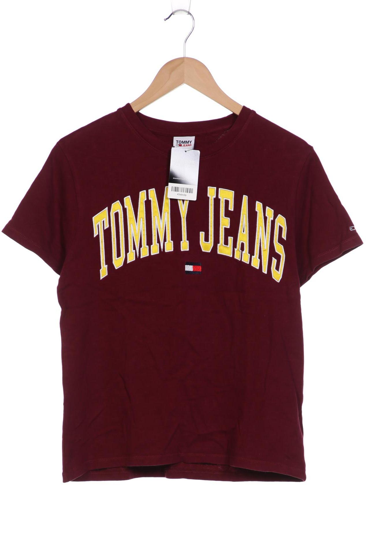 

Tommy Jeans Damen T-Shirt, bordeaux, Gr. 36