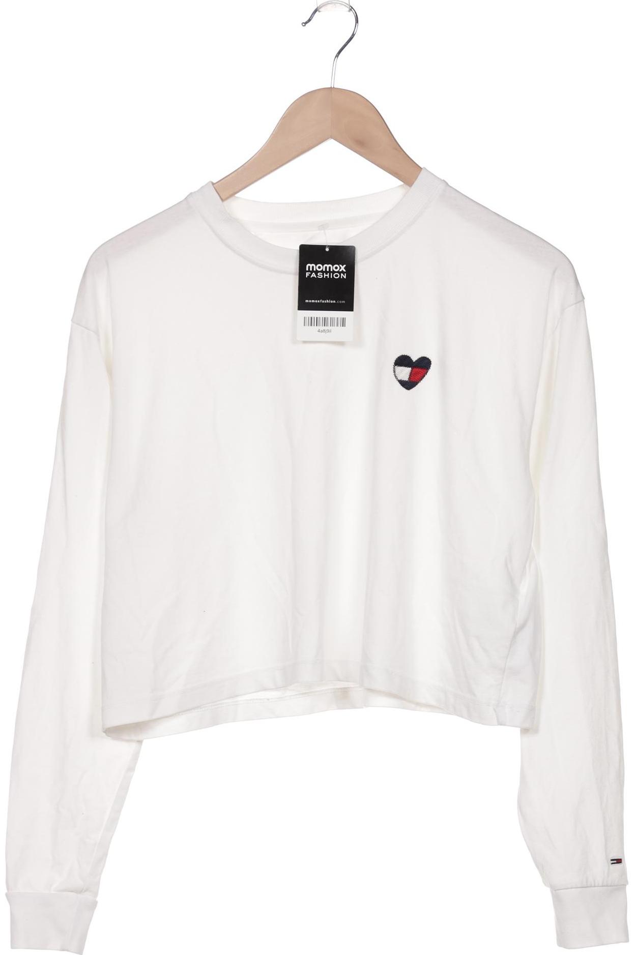 

Tommy Jeans Damen Langarmshirt, weiß, Gr. 38