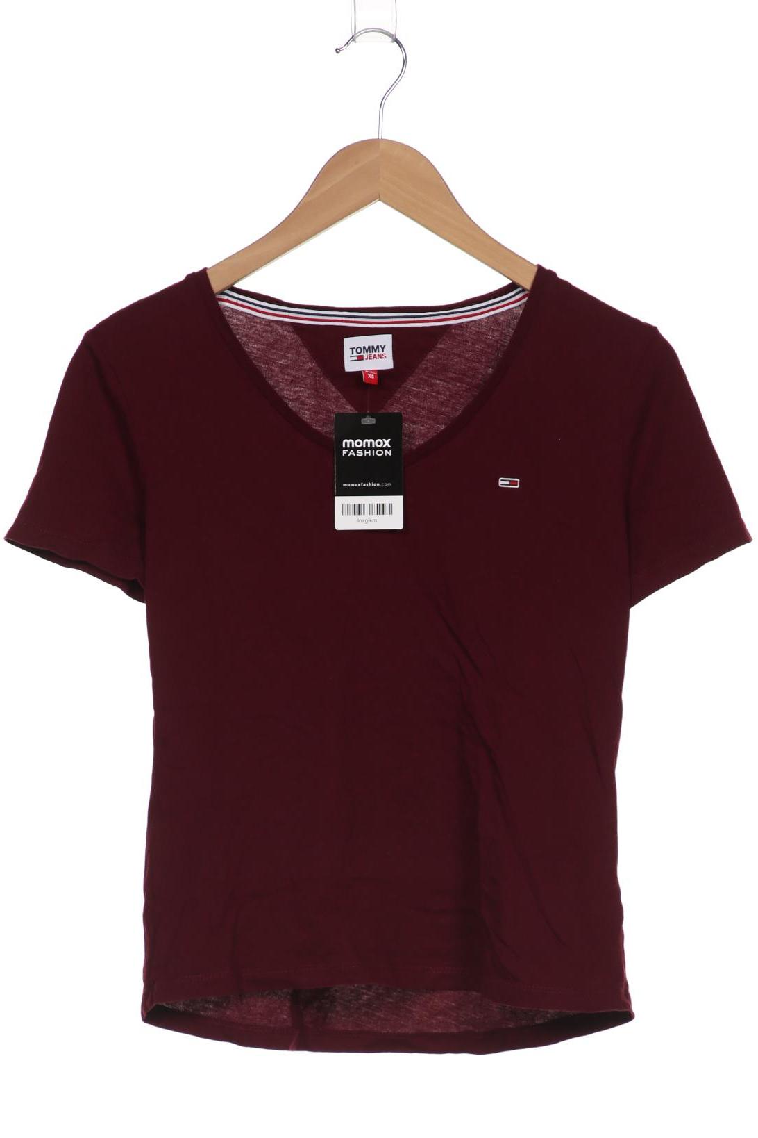 

Tommy Jeans Damen T-Shirt, bordeaux, Gr. 34