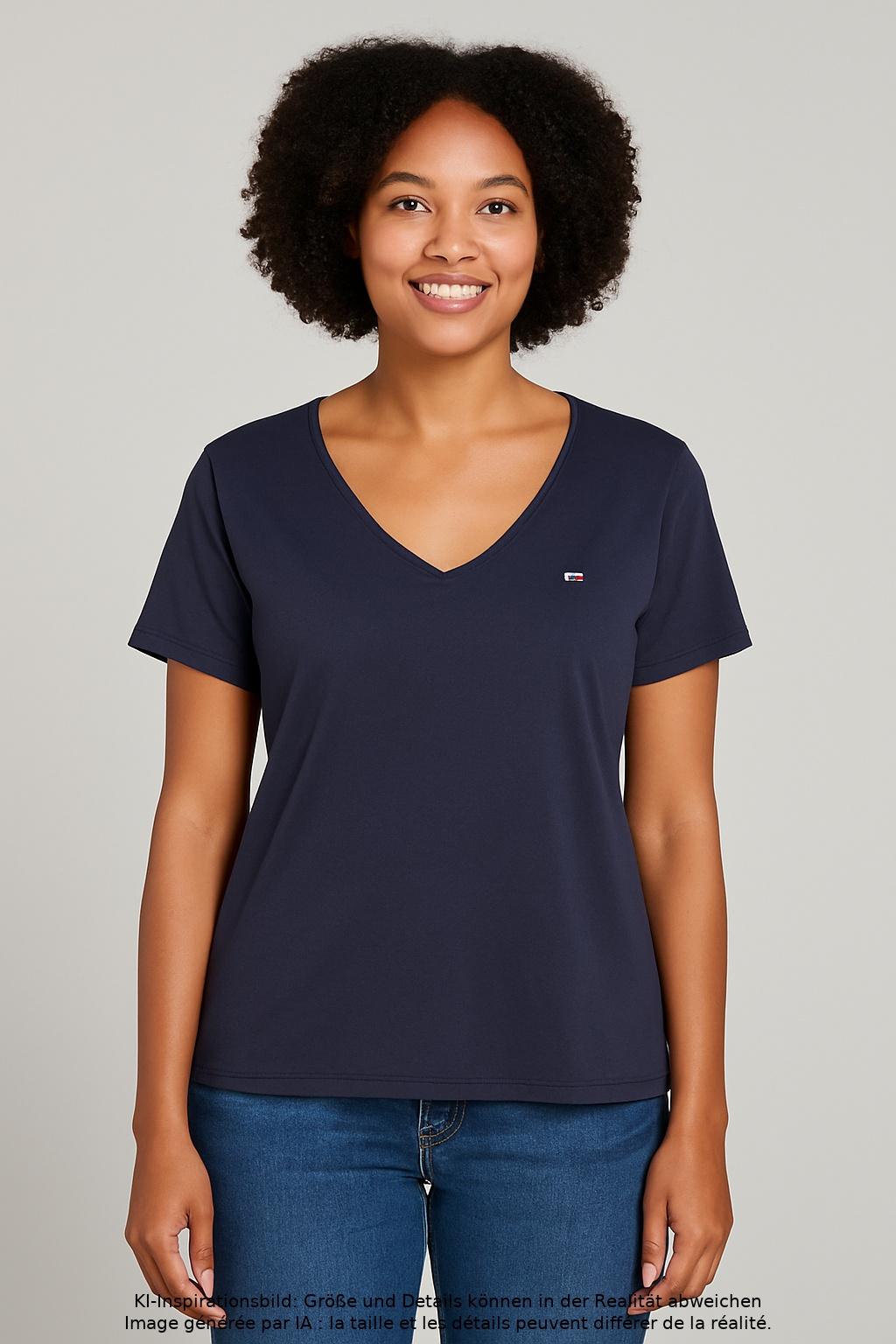 

Tommy Jeans Damen T-Shirt, marineblau, Gr. 42