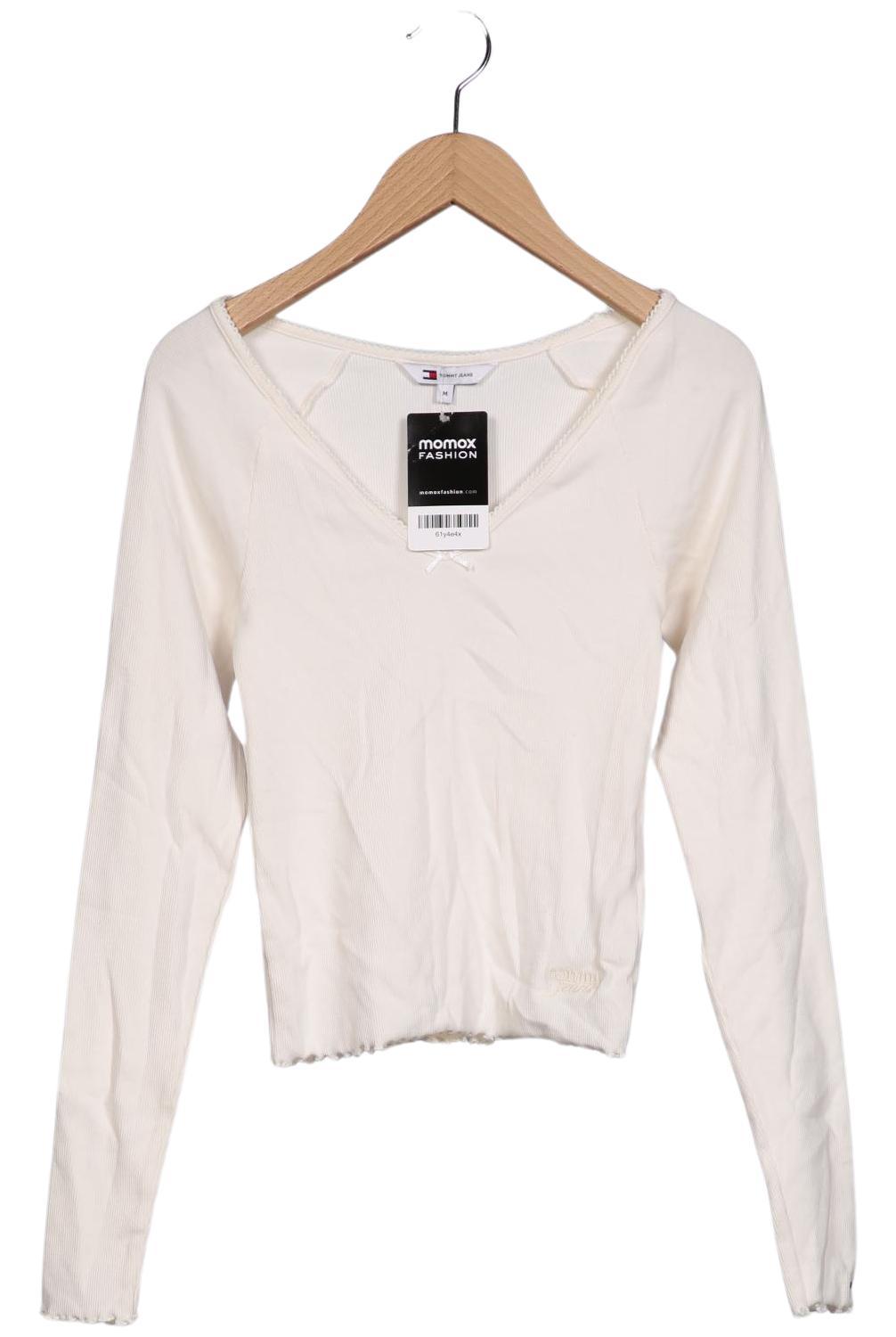 

Tommy Jeans Damen Langarmshirt, cremeweiß, Gr. 38