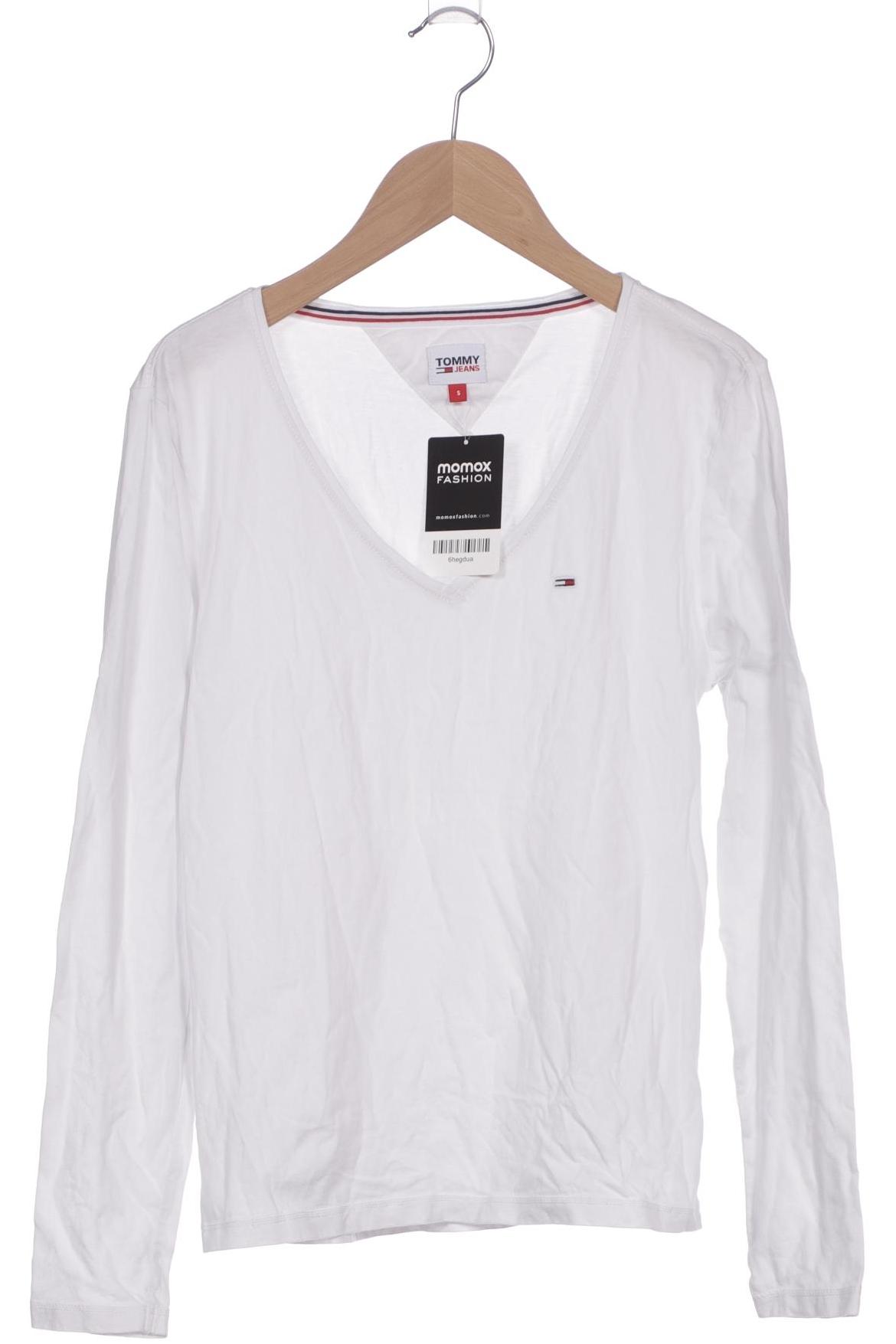 

Tommy Jeans Damen Langarmshirt, weiß, Gr. 36