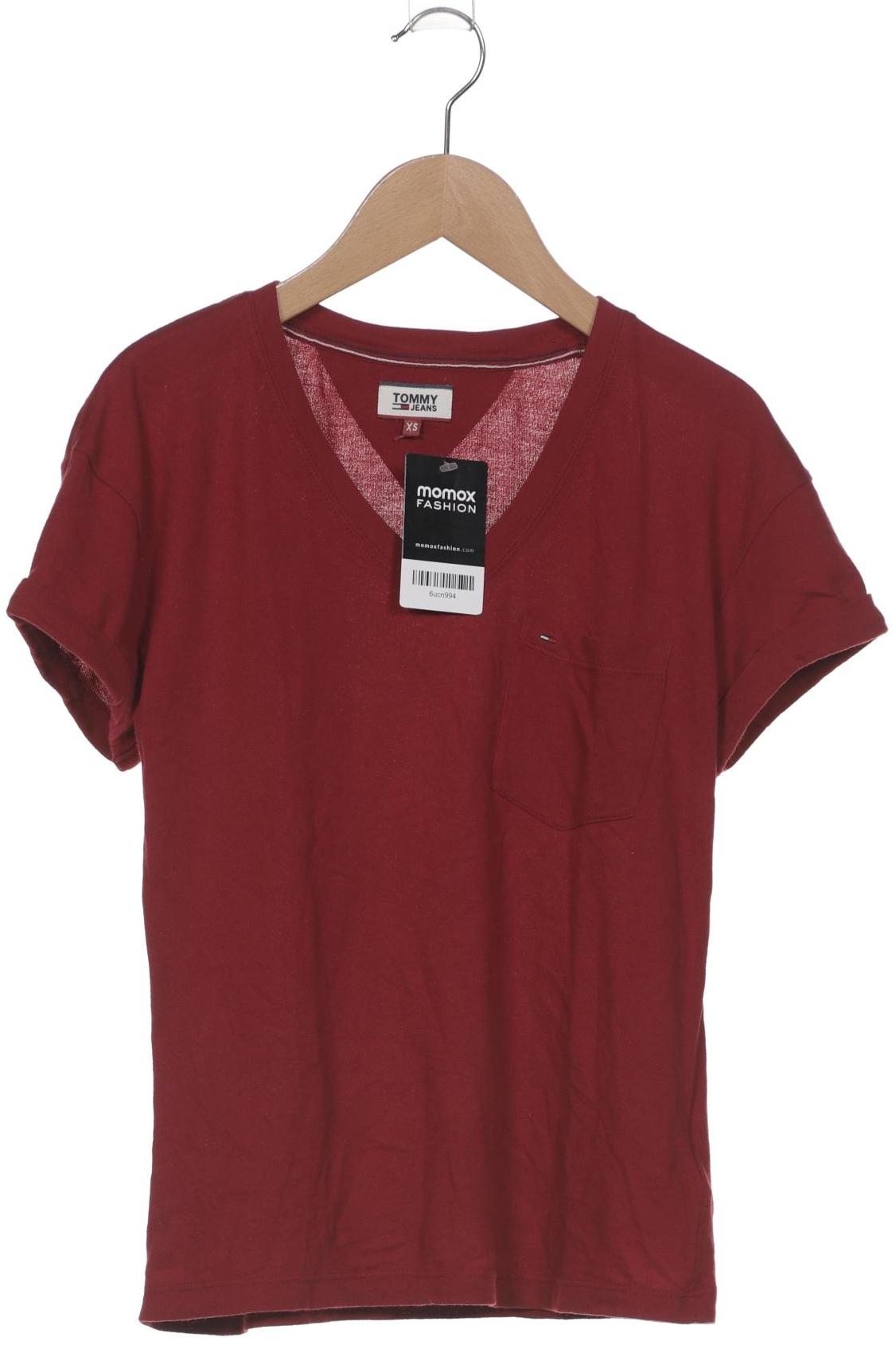 

Tommy Jeans Damen T-Shirt, bordeaux, Gr. 34