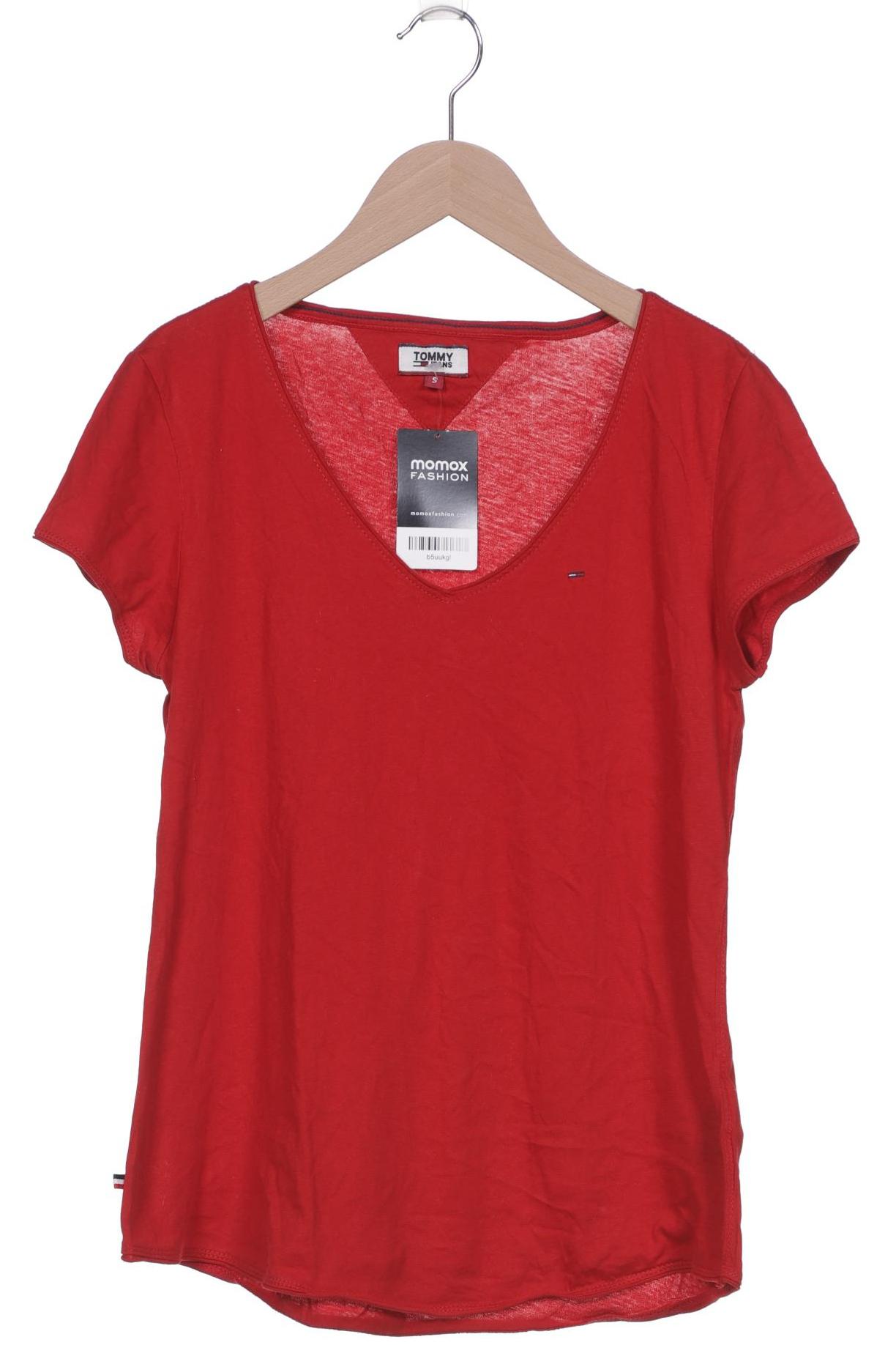 

Tommy Jeans Damen T-Shirt, rot, Gr. 36