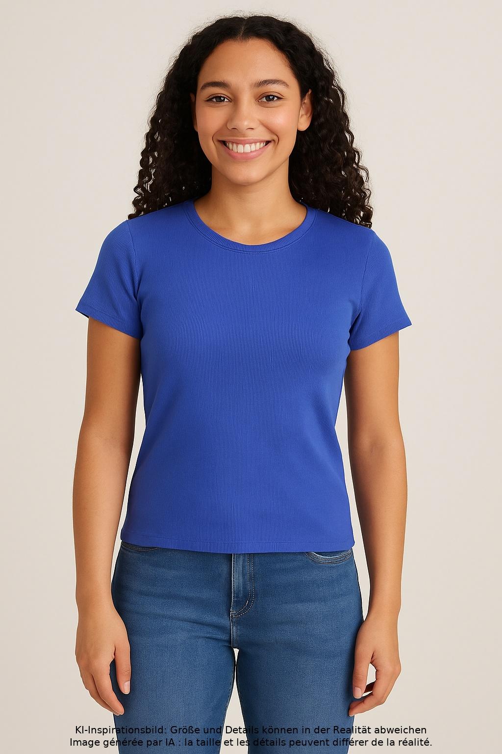 

Tommy Jeans Damen T-Shirt, blau, Gr. 36