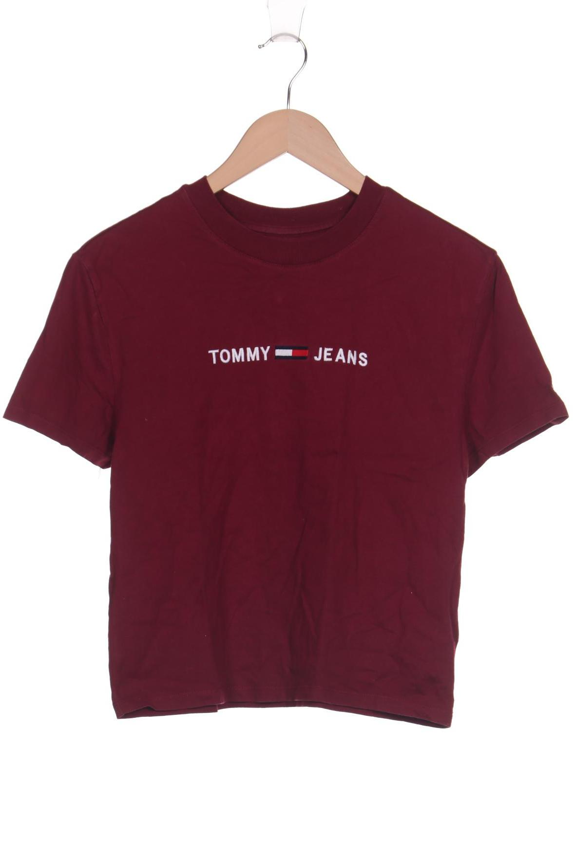 

Tommy Jeans Damen T-Shirt, bordeaux, Gr. 36