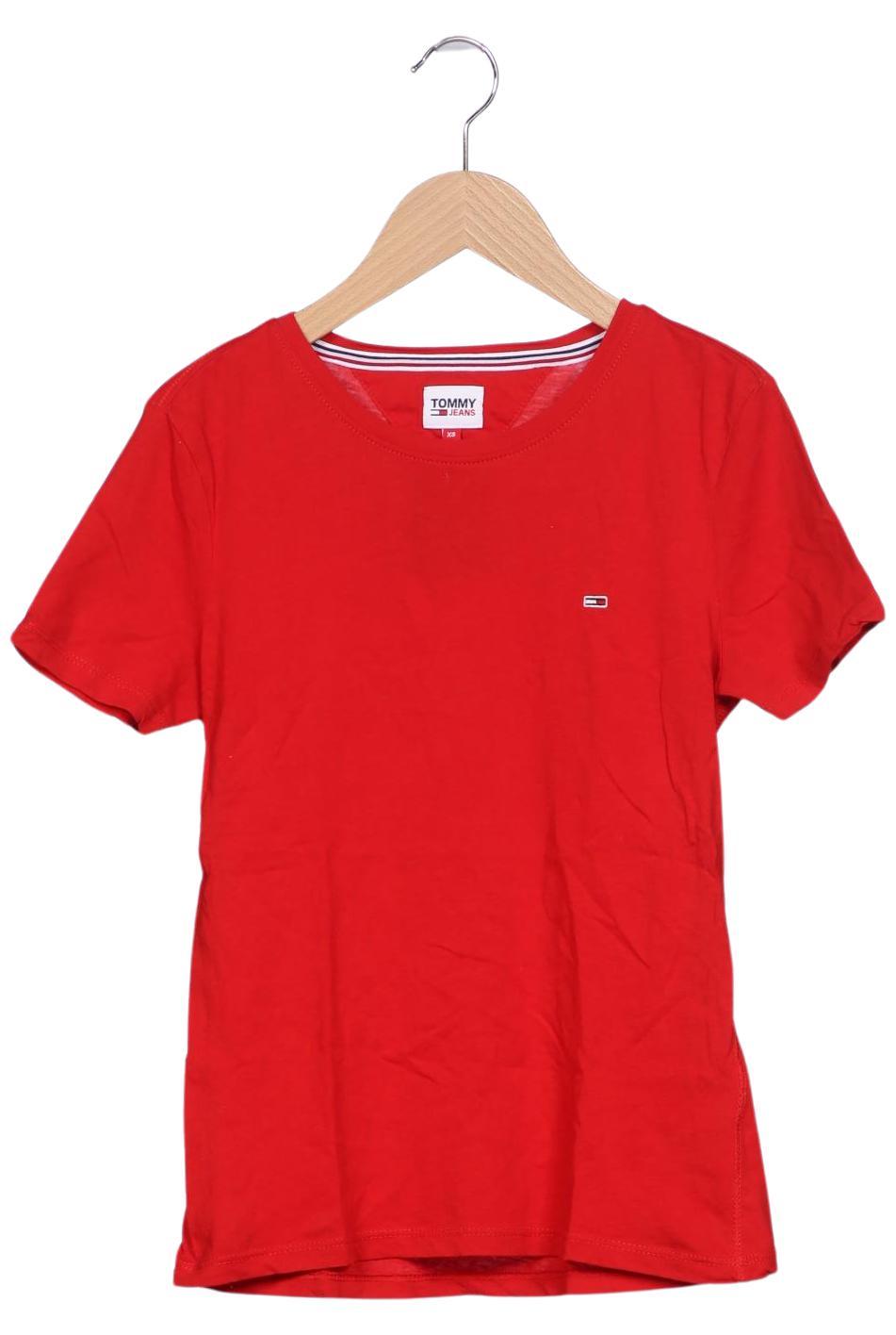 

Tommy Jeans Damen T-Shirt, rot, Gr. 34