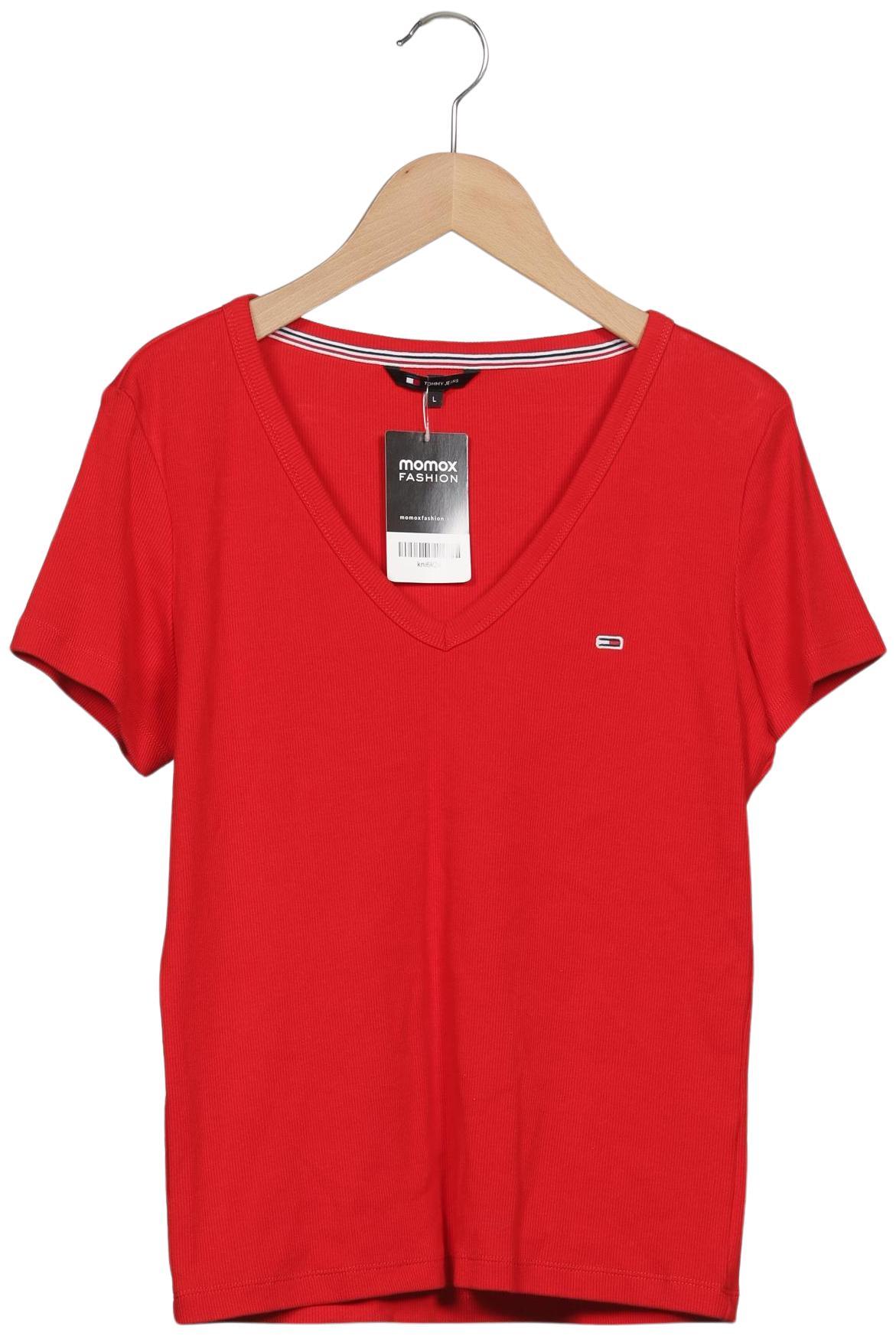 

Tommy Jeans Damen T-Shirt, rot, Gr. 42