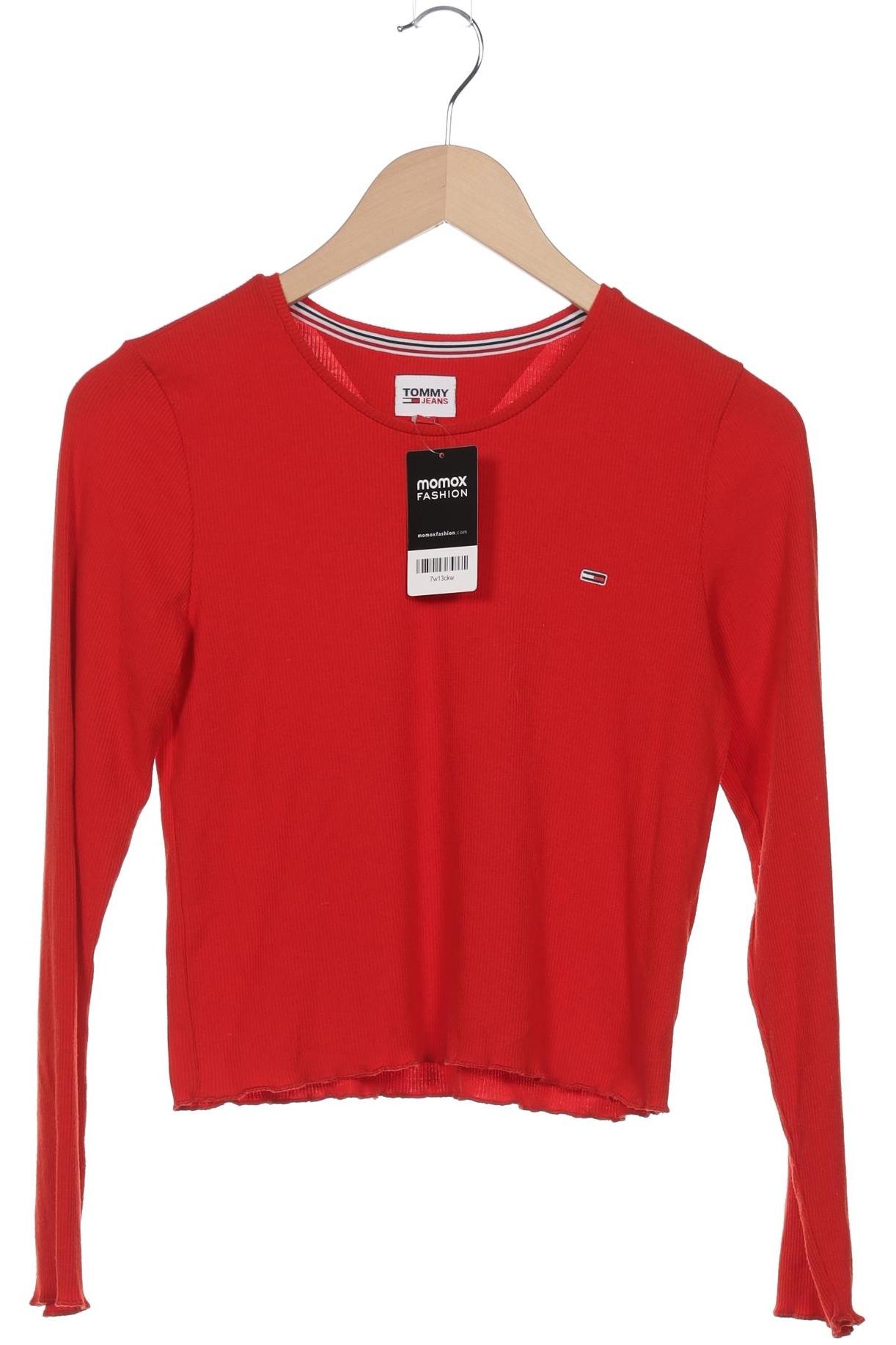 

Tommy Jeans Damen Langarmshirt, rot, Gr. 34