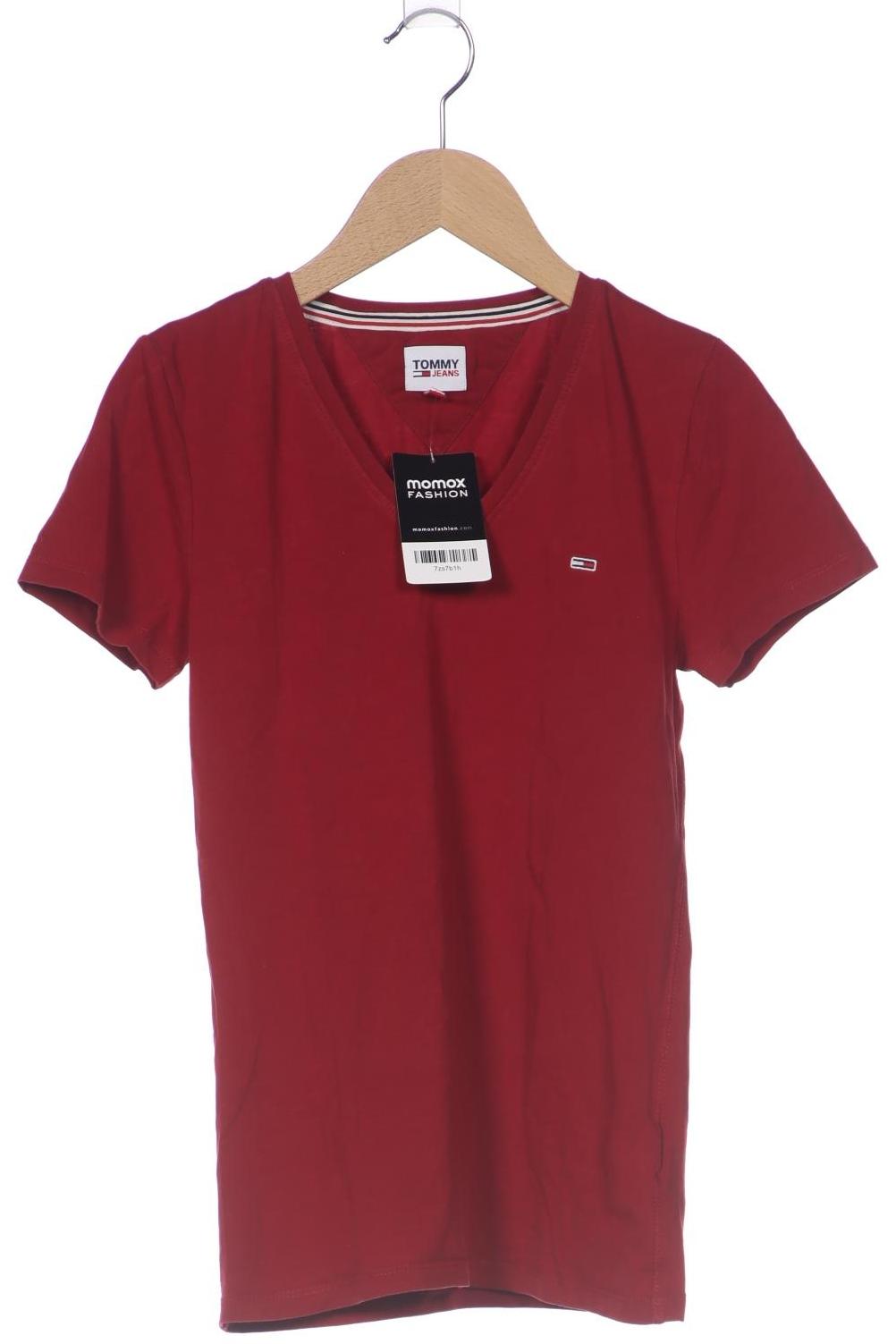 

Tommy Jeans Damen T-Shirt, bordeaux, Gr. 34