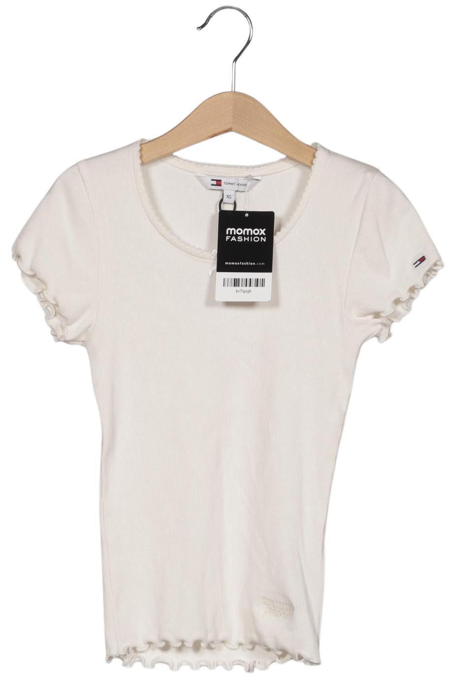 

Tommy Jeans Damen T-Shirt, cremeweiß, Gr. 34