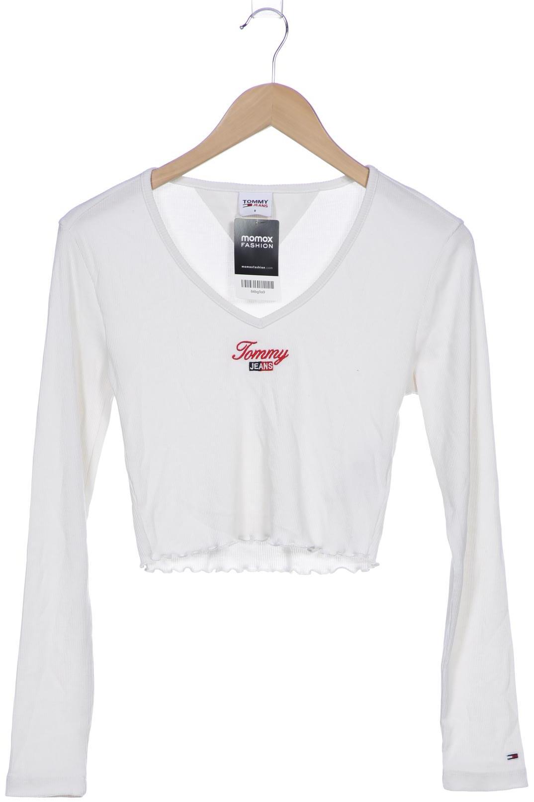 

Tommy Jeans Damen Langarmshirt, weiß, Gr. 36