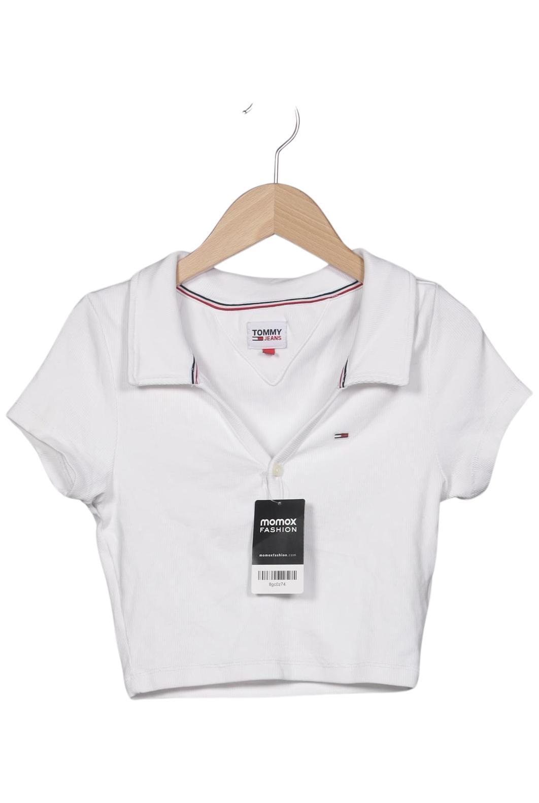 

Tommy Jeans Damen Poloshirt, weiß, Gr. 34