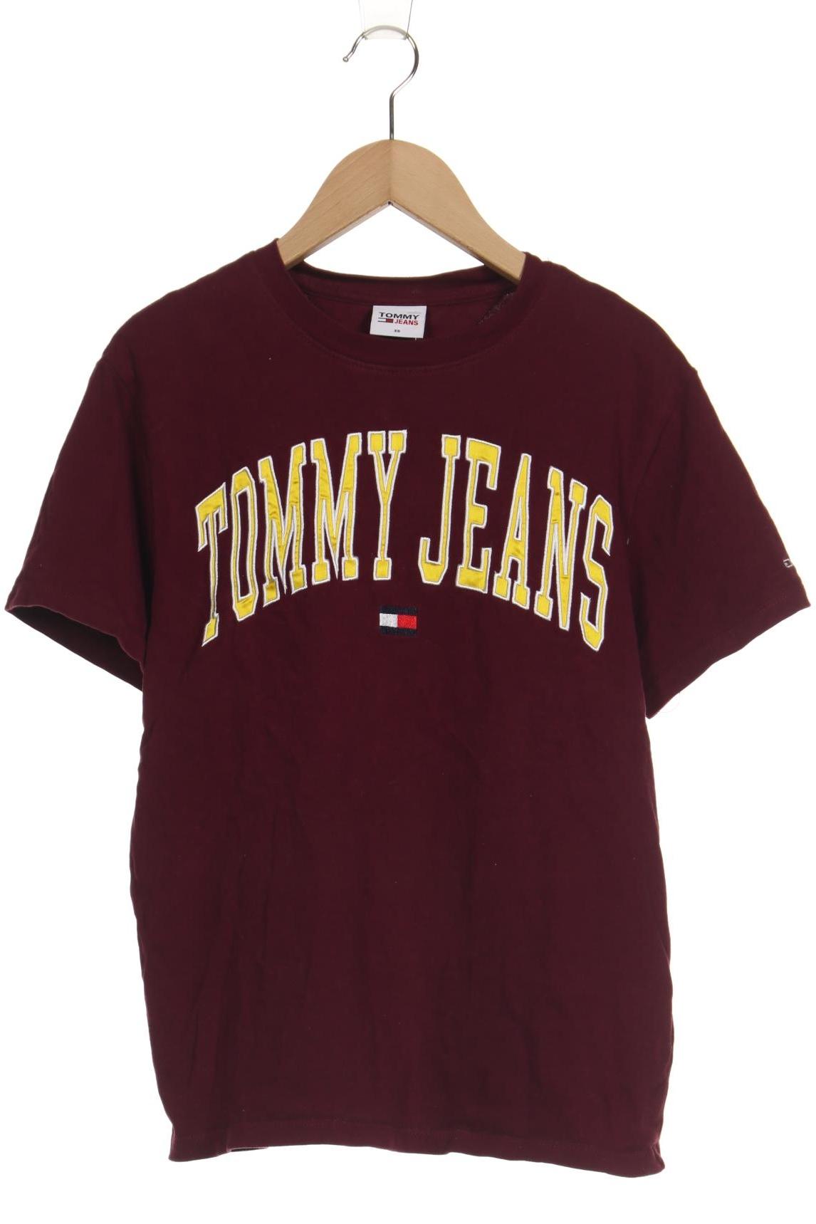

Tommy Jeans Damen T-Shirt, bordeaux, Gr. 34
