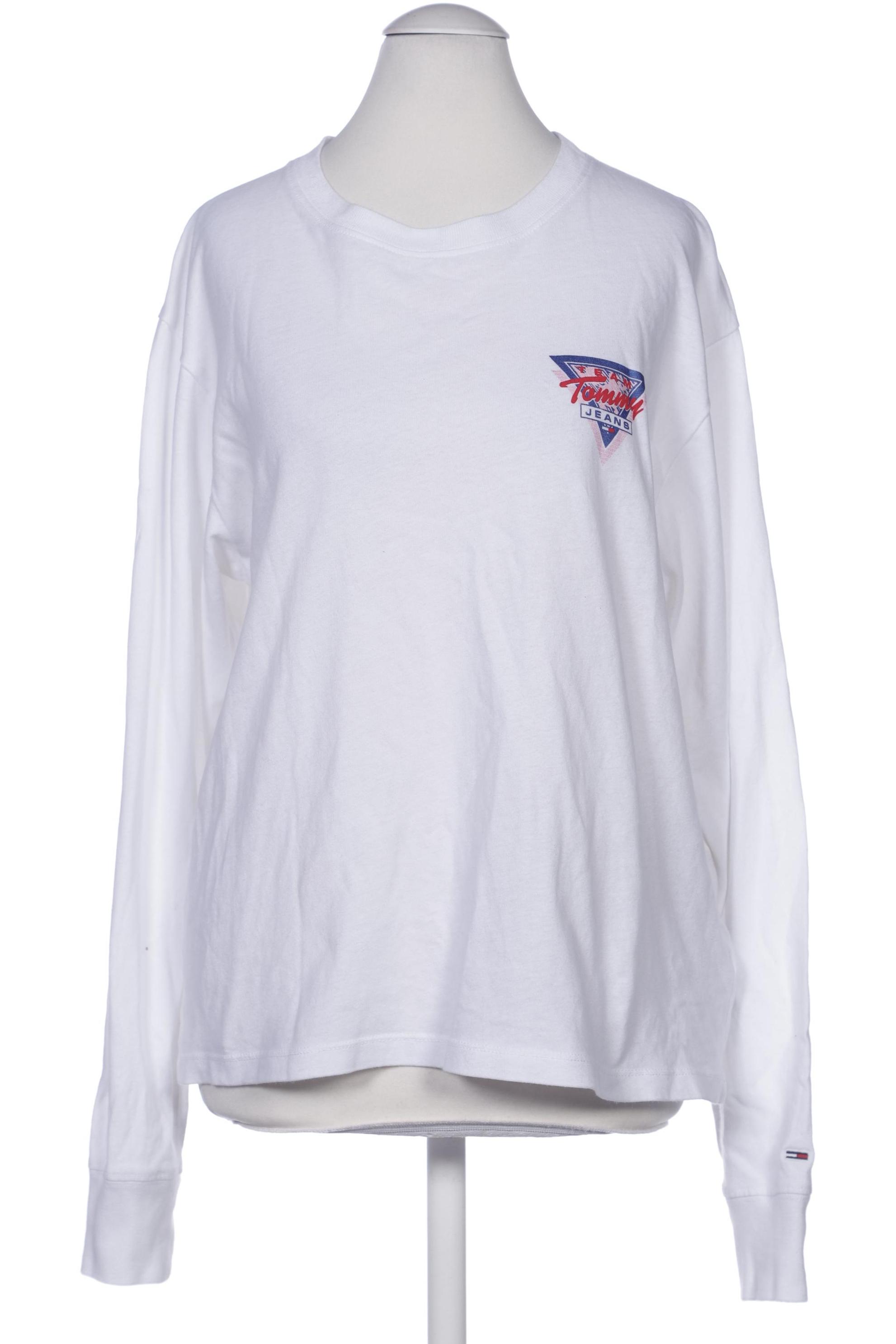 

Tommy Jeans Damen Langarmshirt, weiß, Gr. 38