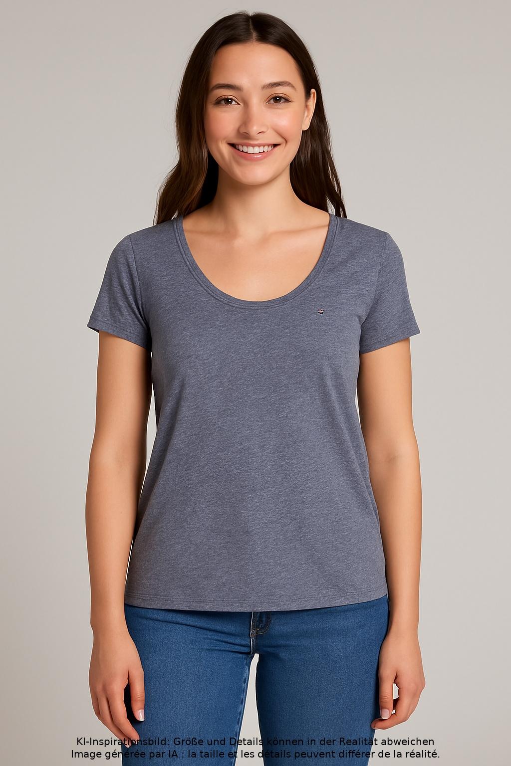 

Tommy Jeans Damen T-Shirt, blau, Gr. 42