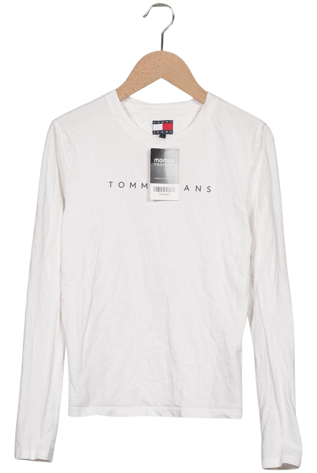 

Tommy Jeans Damen Langarmshirt, weiß, Gr. 36