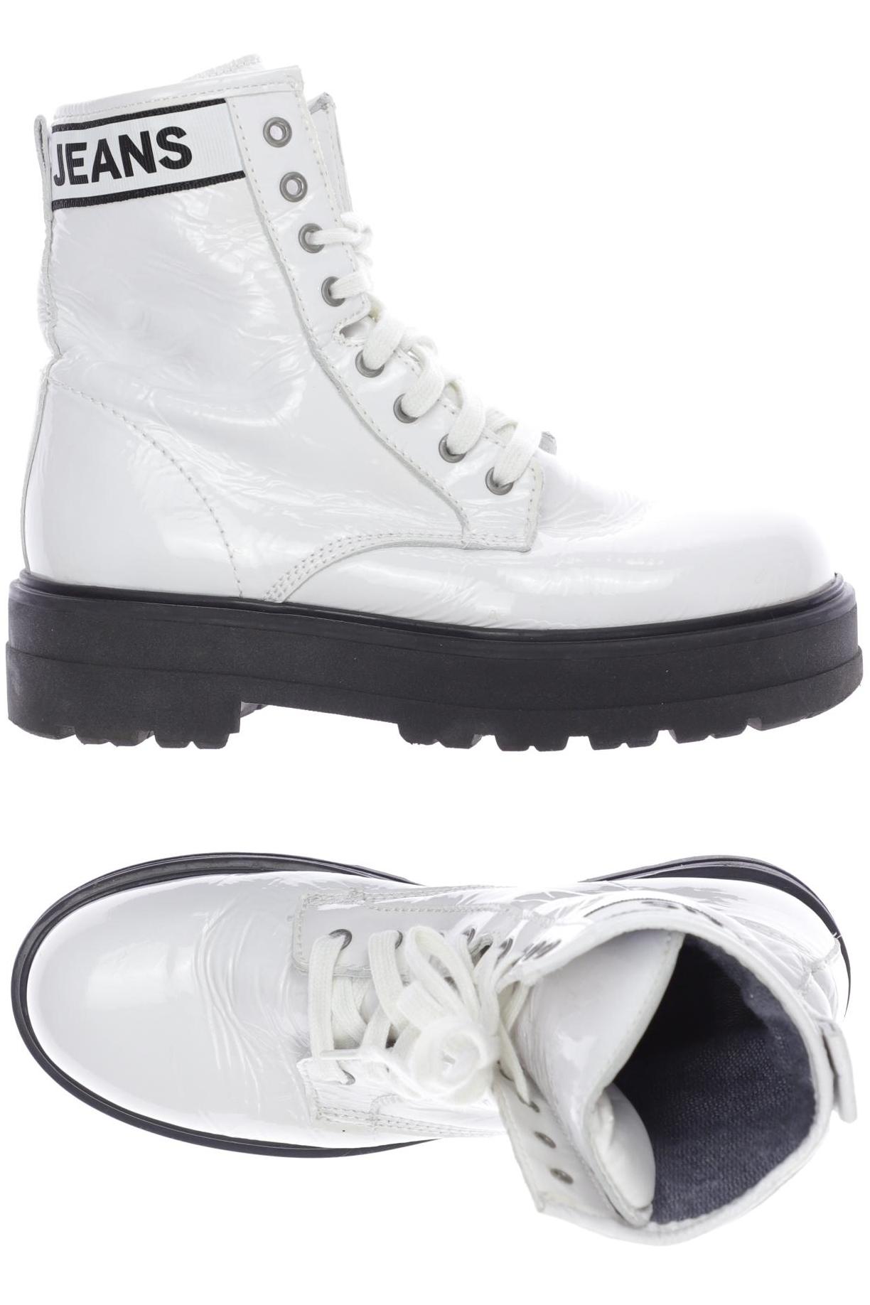 

Tommy Jeans Damen Stiefelette, weiß, Gr. 38