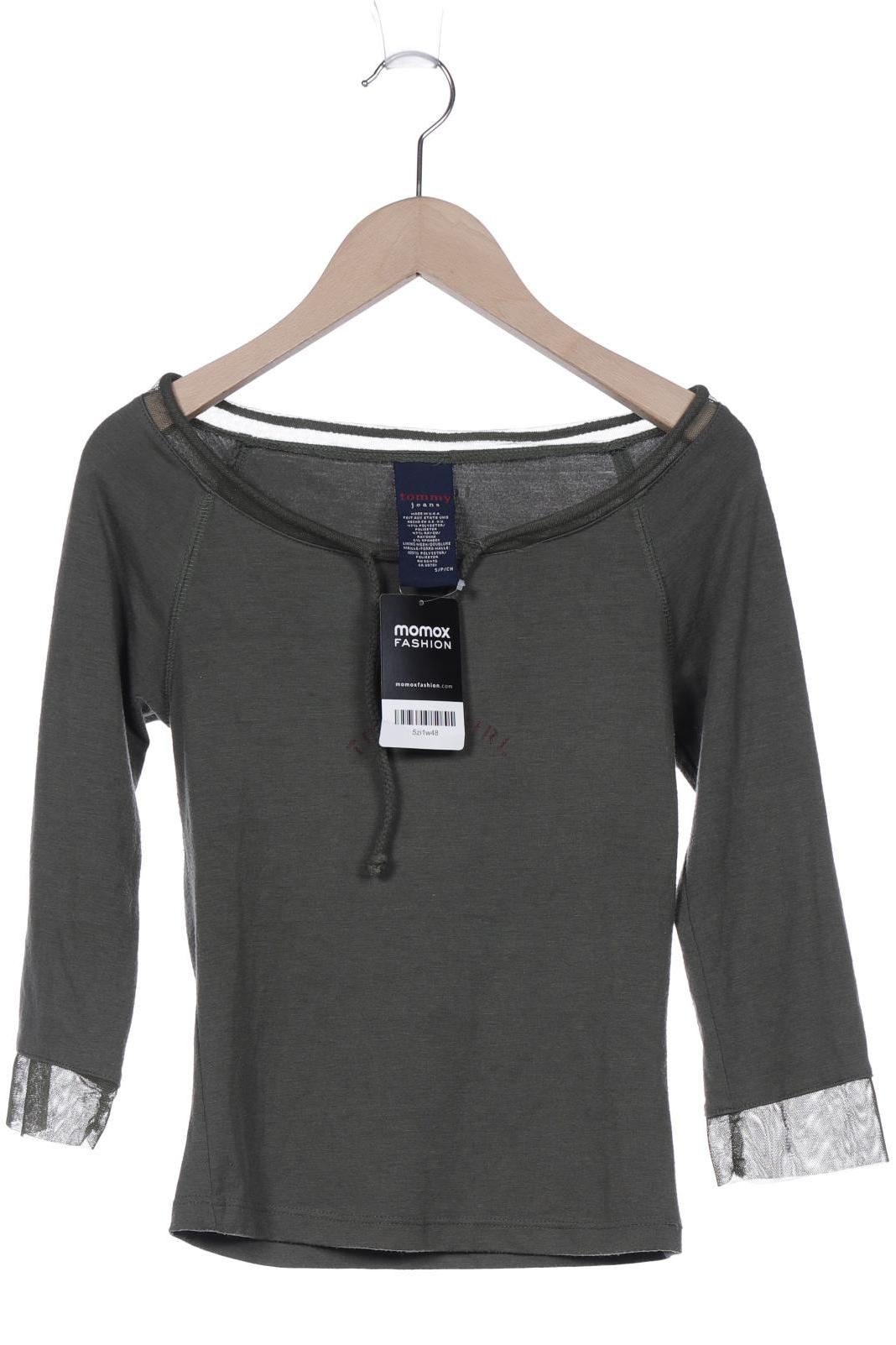 

Tommy Jeans Damen Langarmshirt, grün, Gr. 36