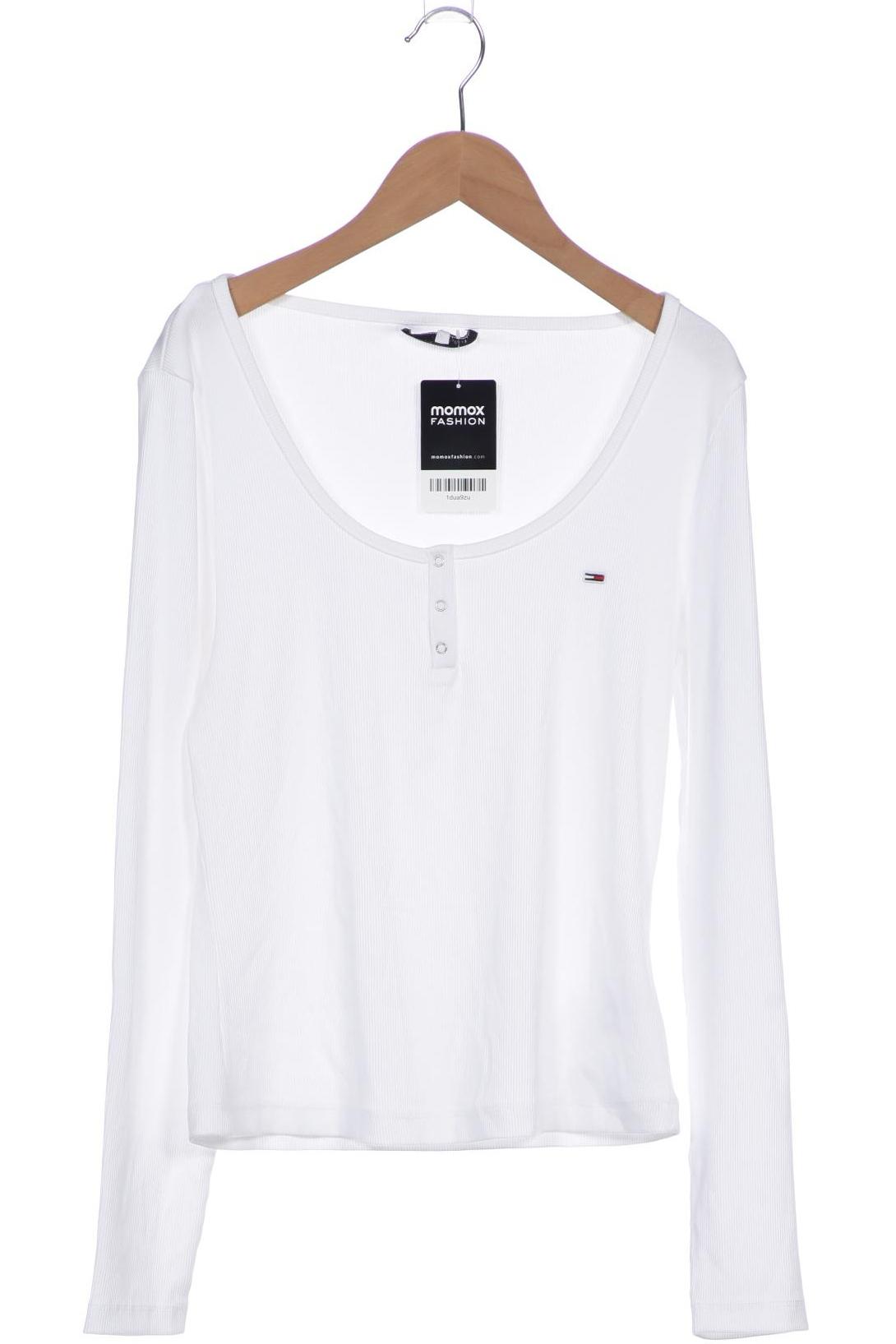 

Tommy Jeans Damen Langarmshirt, weiß, Gr. 38