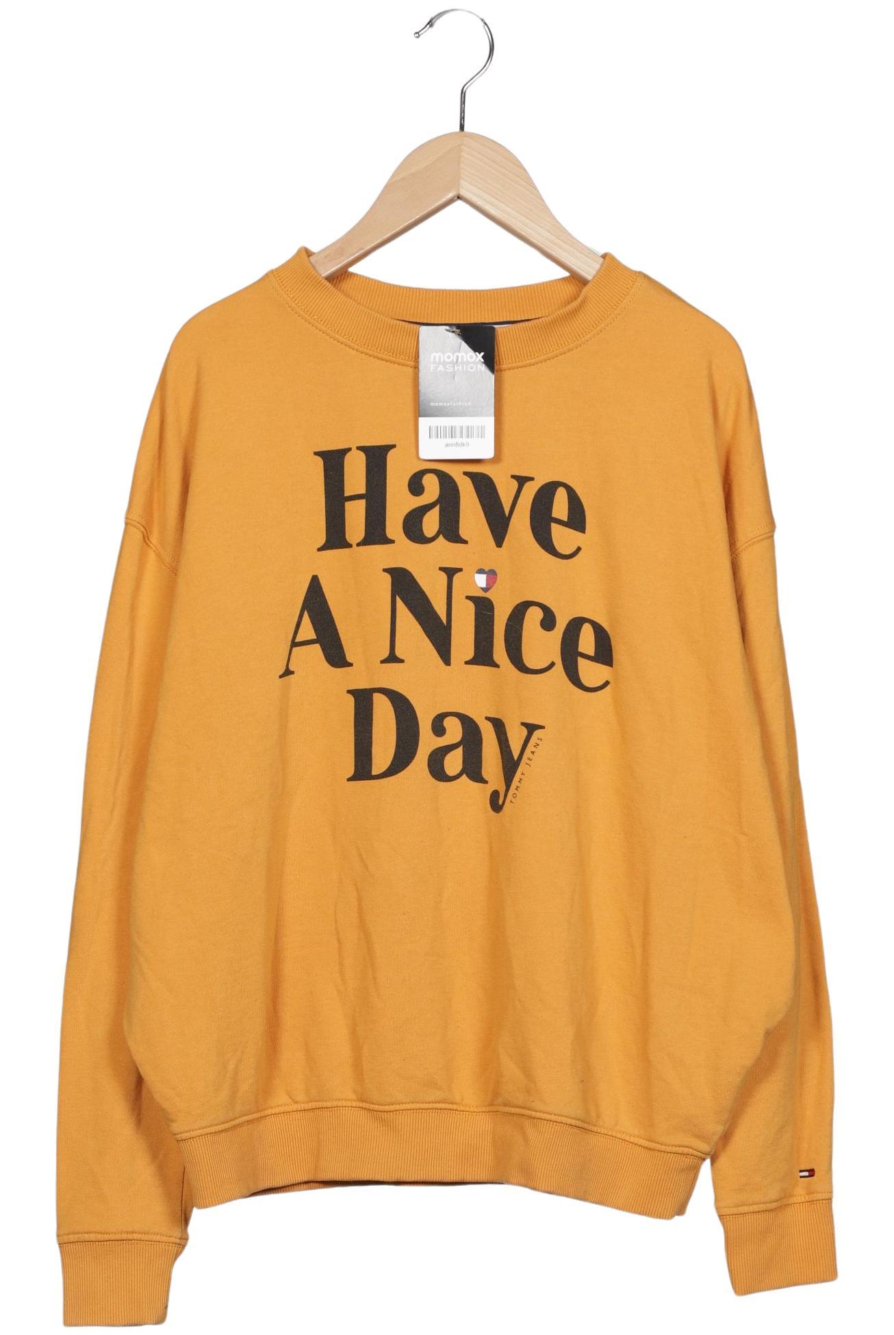 

Tommy Jeans Damen Kapuzenpullover, orange, Gr. 36