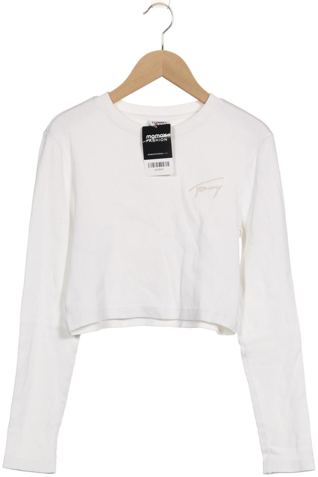 

Tommy Jeans Damen Langarmshirt, weiß, Gr. 38